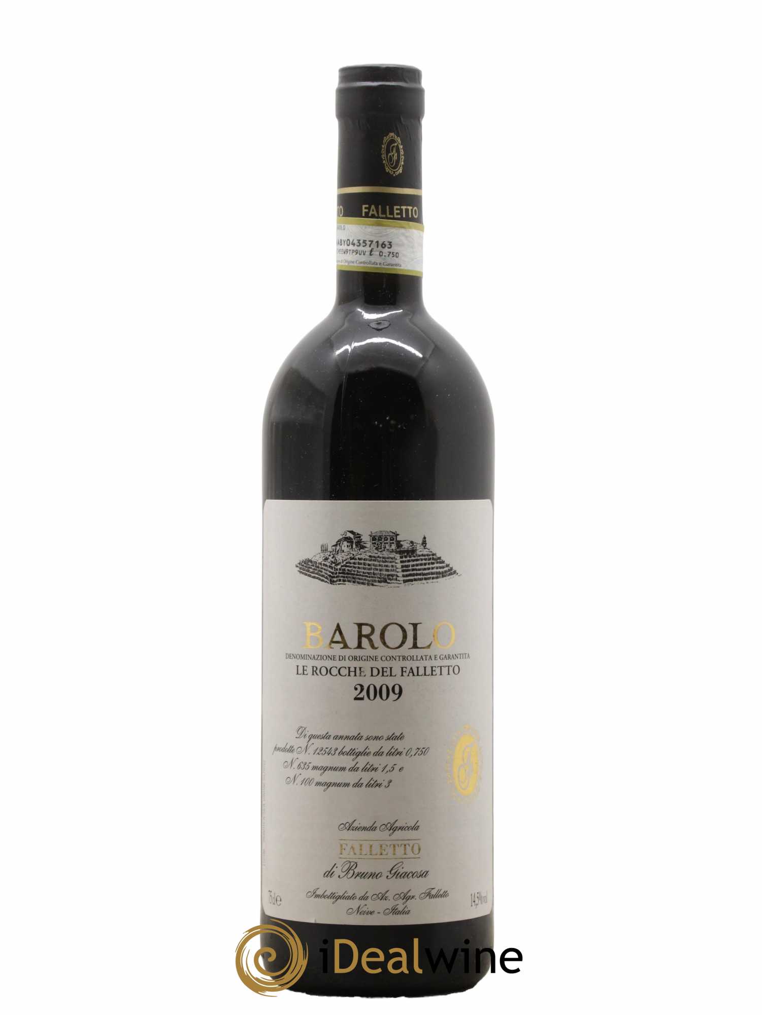 Barolo DOCG Riserva Le Rocche del Falletto Falletto - Bruno Giacosa 2009 - Lot de 1 bouteille - 0
