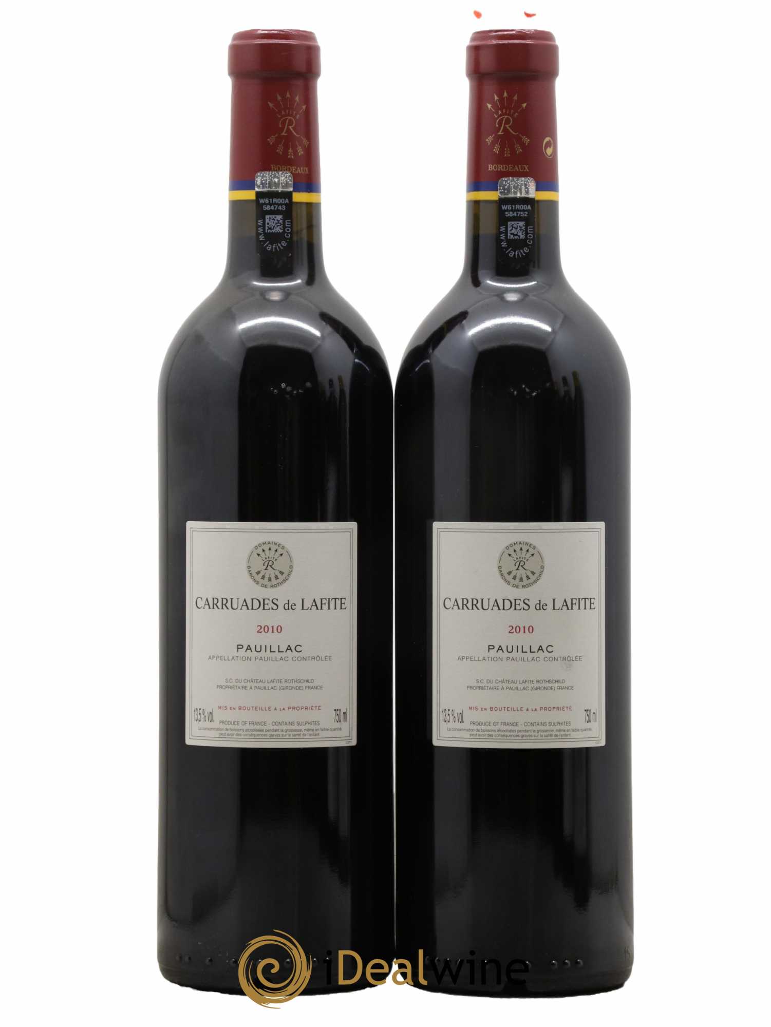 Carruades de Lafite Rothschild Second Vin 2010 - Lotto di 2 bottiglie - 1