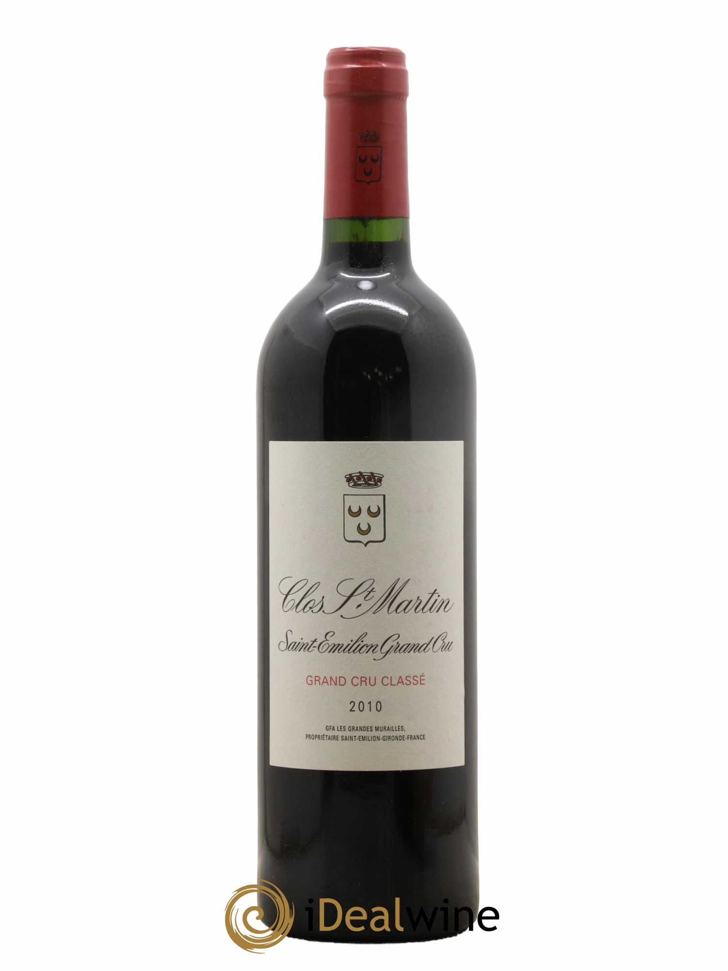 Clos Saint Martin Grand Cru Classé 2010 - Lot de 1 bouteille - 0