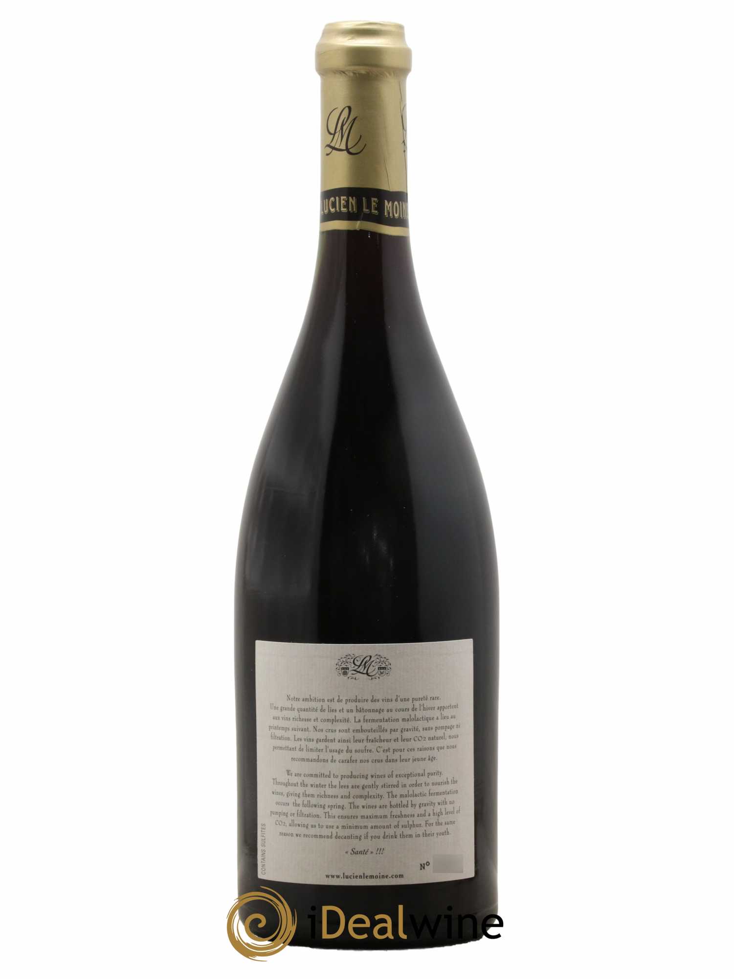 Clos de Vougeot Grand Cru Lucien Le Moine 2010 - Lot de 1 bouteille - 1