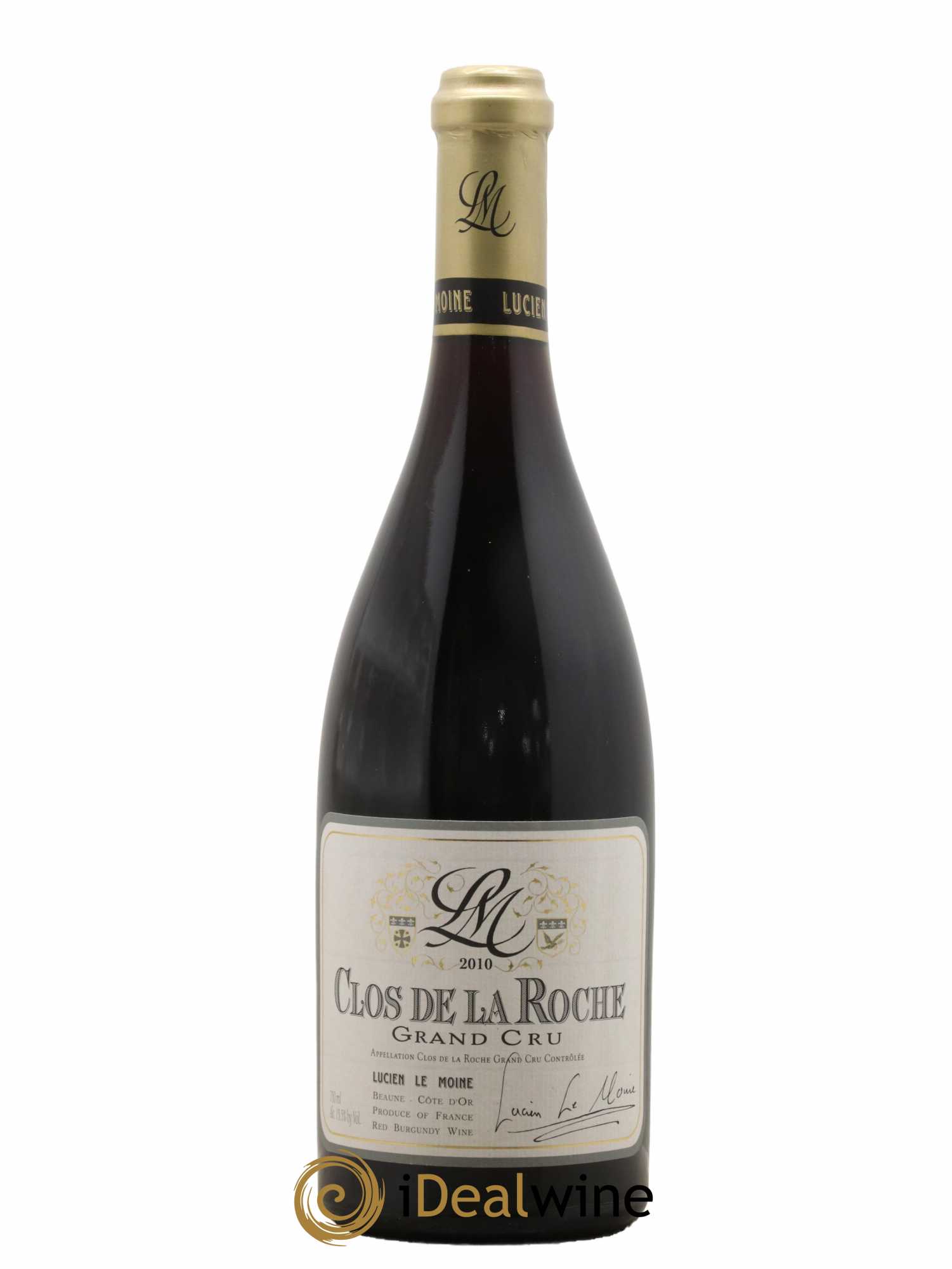 Clos de la Roche Grand Cru Lucien Le Moine 2010 - Lot de 1 bouteille - 0