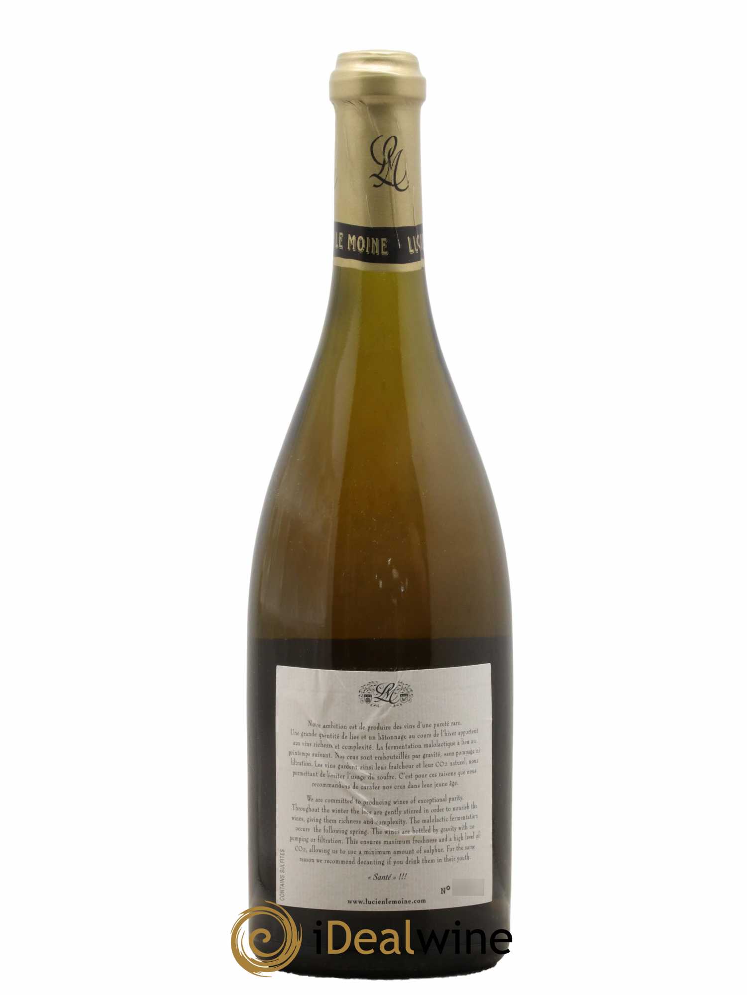 Puligny-Montrachet Les Enseignères Lucien Le Moine 2010 - Lot de 1 bouteille - 1