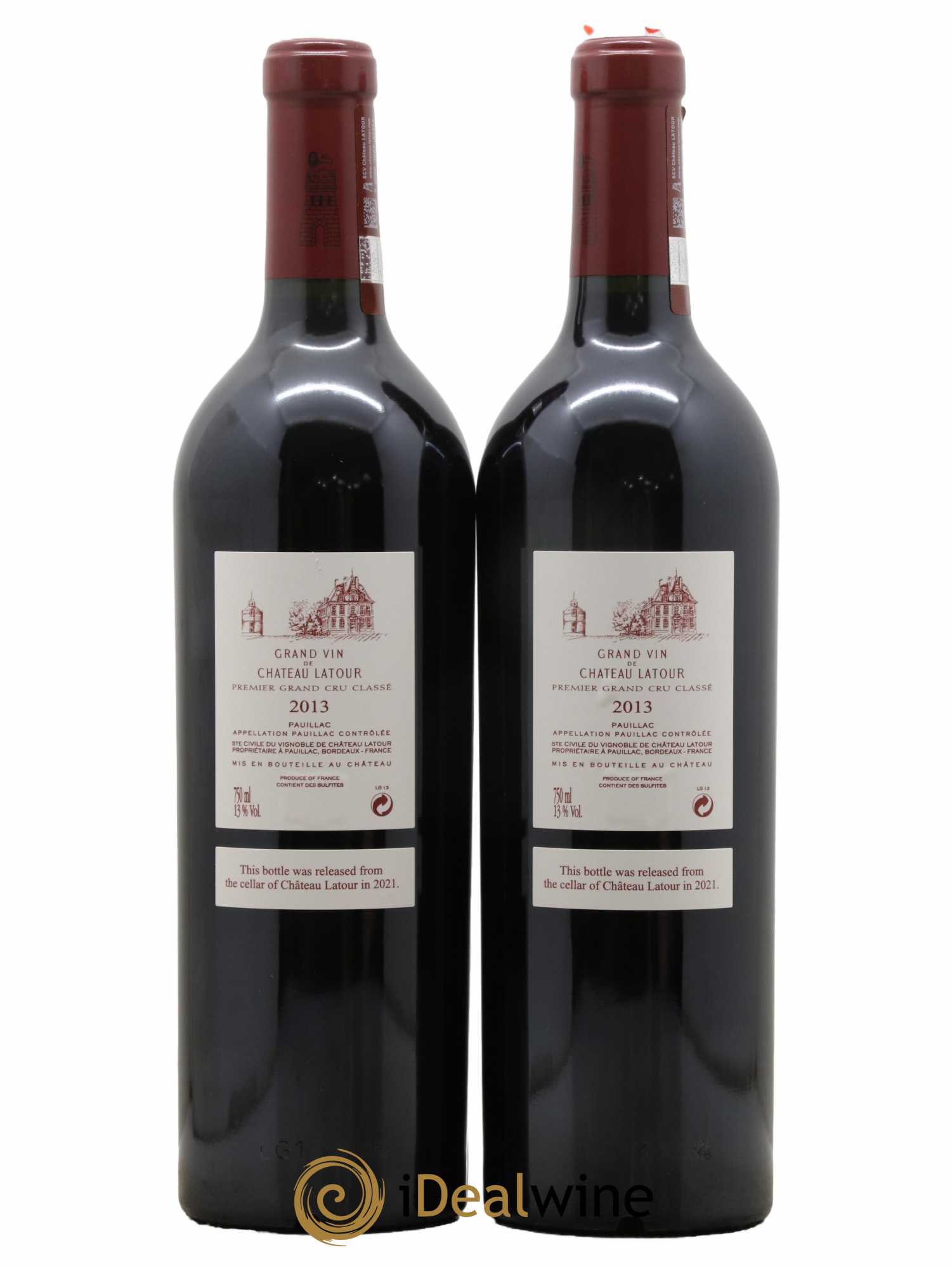 Château Latour 1er Grand Cru Classé 2013 - Lot de 2 bouteilles - 1