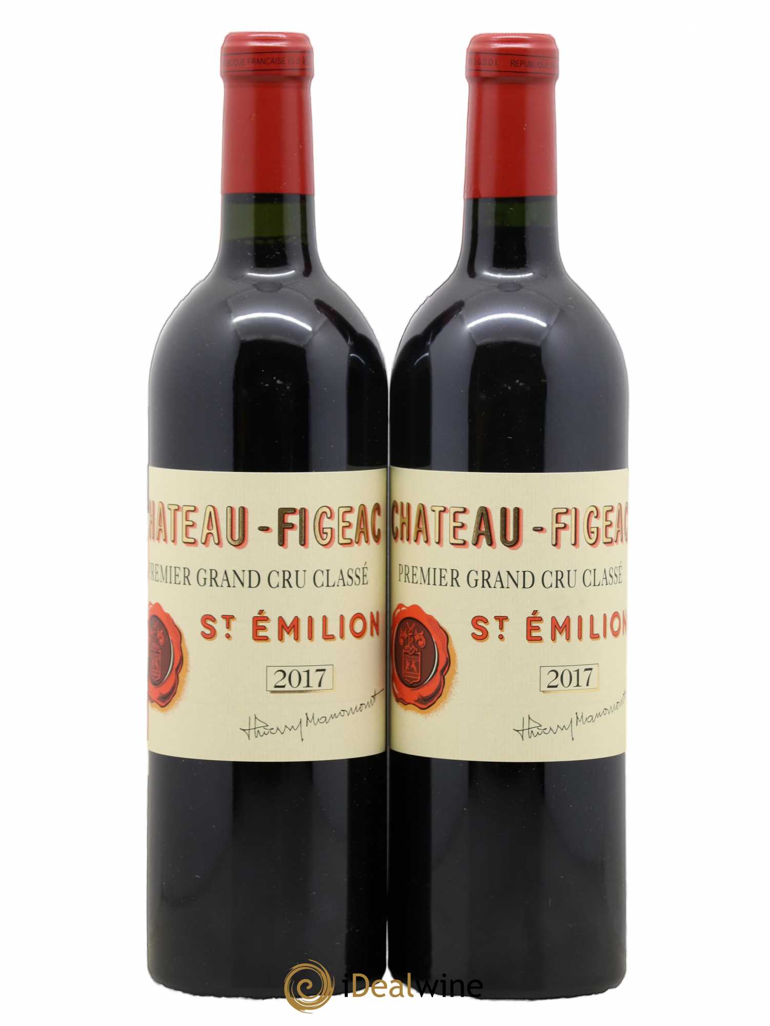 Château Figeac 1er Grand Cru Classé A 2017 - Lot de 2 bouteilles - 0