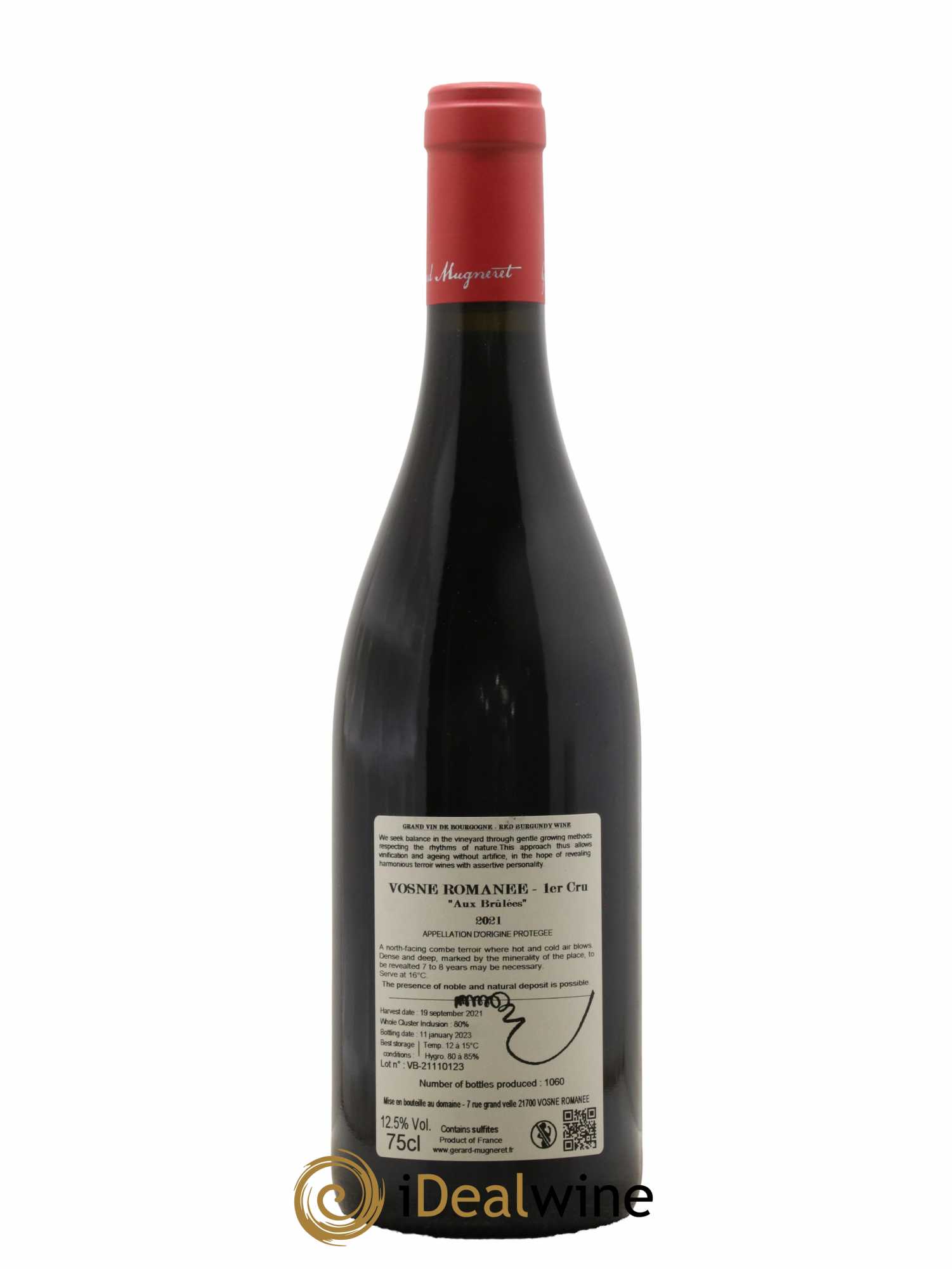 Vosne-Romanée 1er Cru Les Brulées Gérard Mugneret 2021 - Lot de 1 bouteille - 1