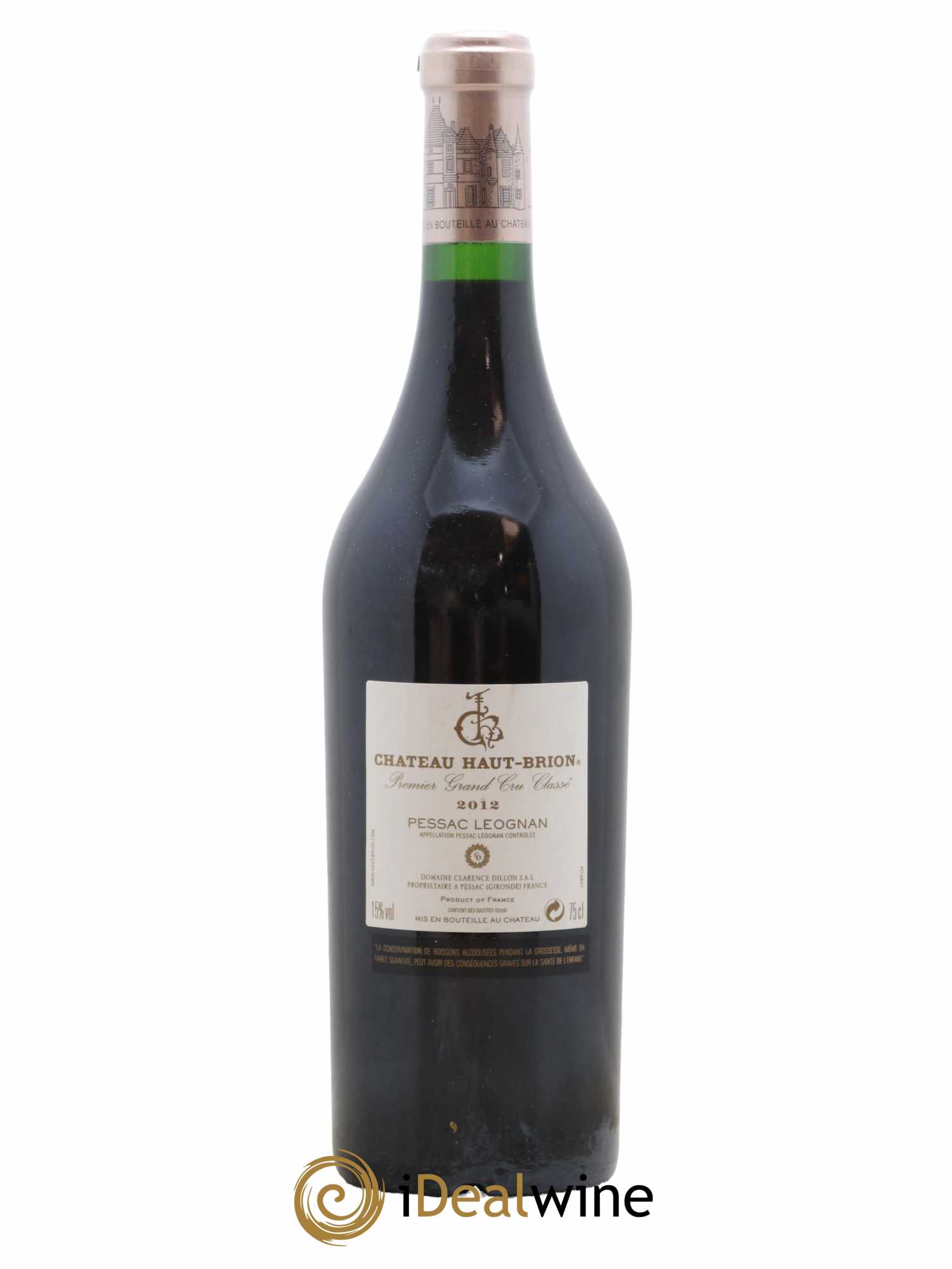 Château Haut Brion 1er Grand Cru Classé 2012 - Lot de 1 bouteille - 1
