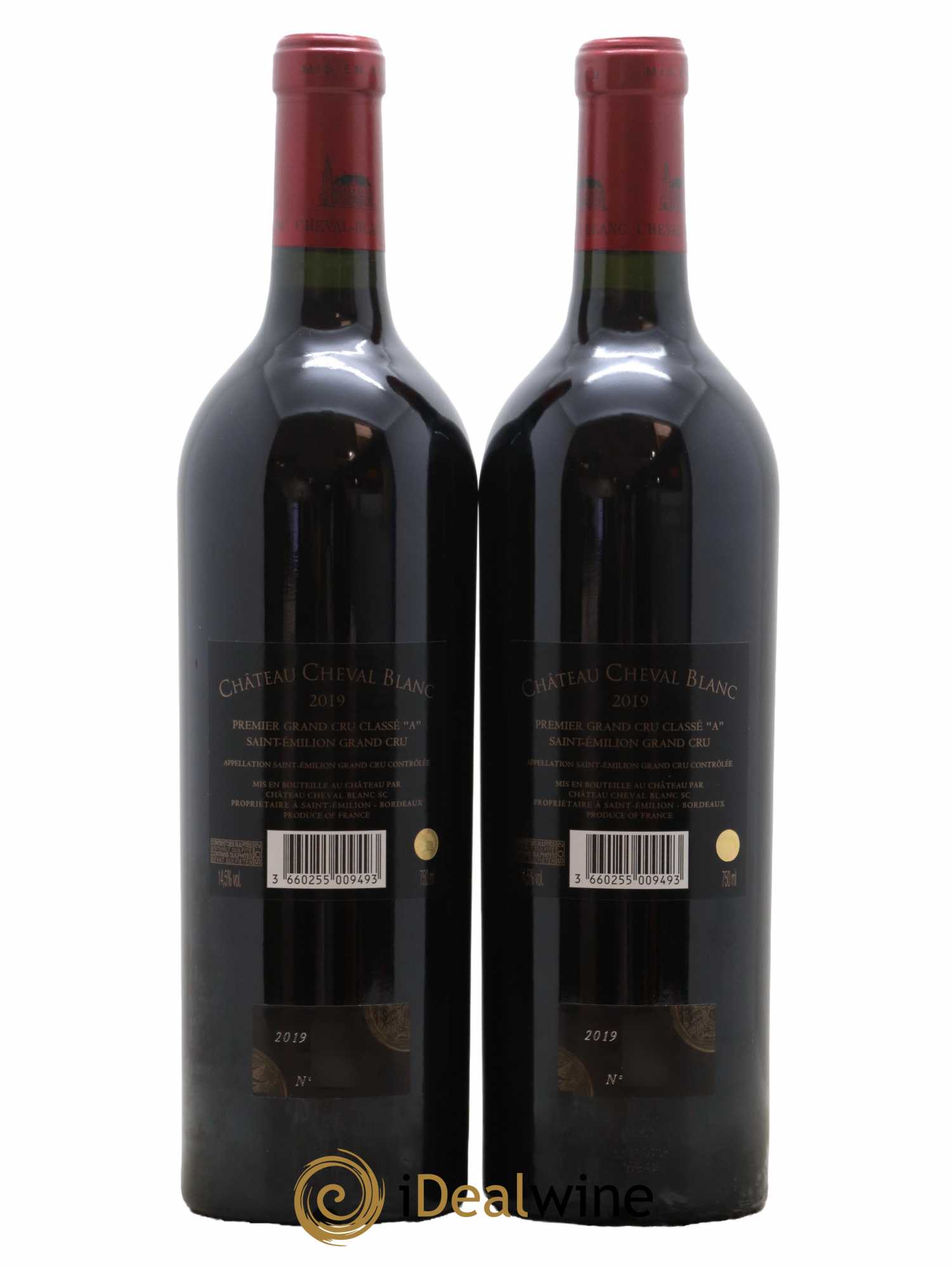 Château Cheval Blanc 1er Grand Cru Classé A 2019 - Lot de 2 bouteilles - 1