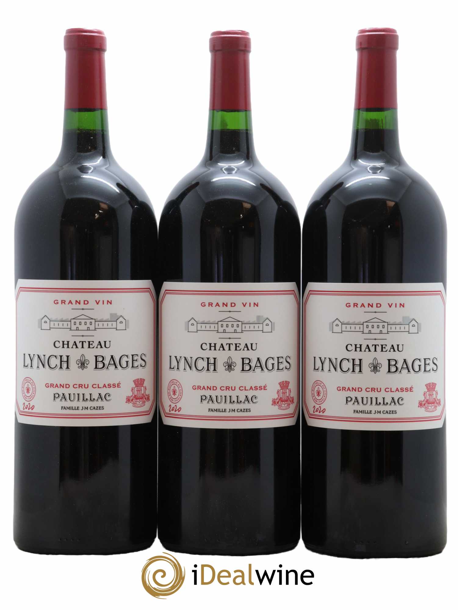 Château Lynch Bages 5ème Grand Cru Classé 2020 - Lot de 3 magnums - 0