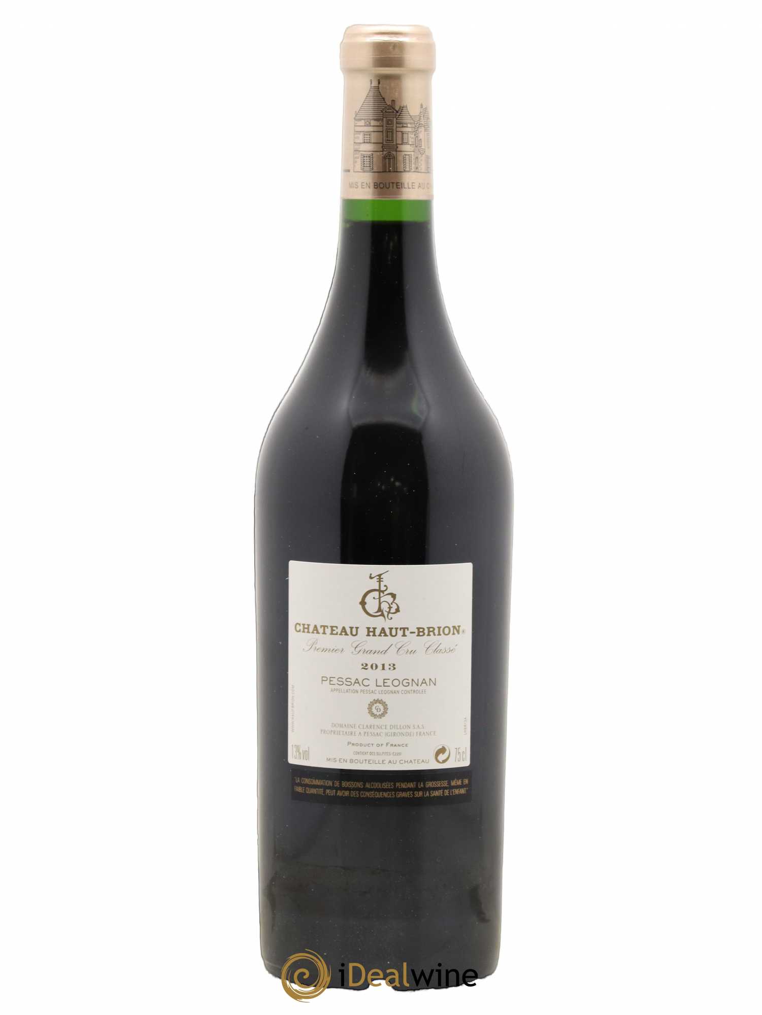 Château Haut Brion 1er Grand Cru Classé 2013 - Lot de 1 bouteille - 1
