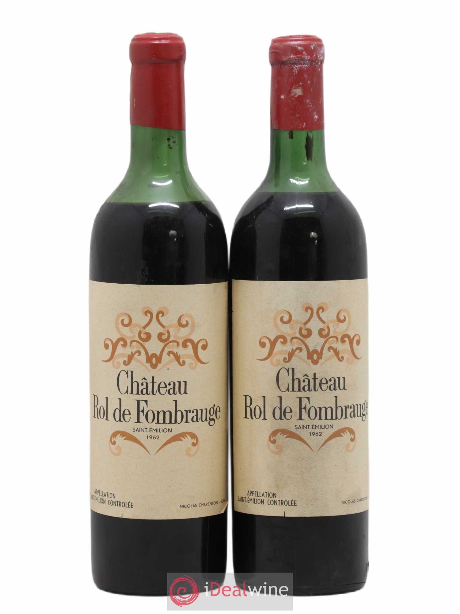 Saint-Émilion Château Rol de Fombrauge 1962 - Lot de 2 bouteilles - 0