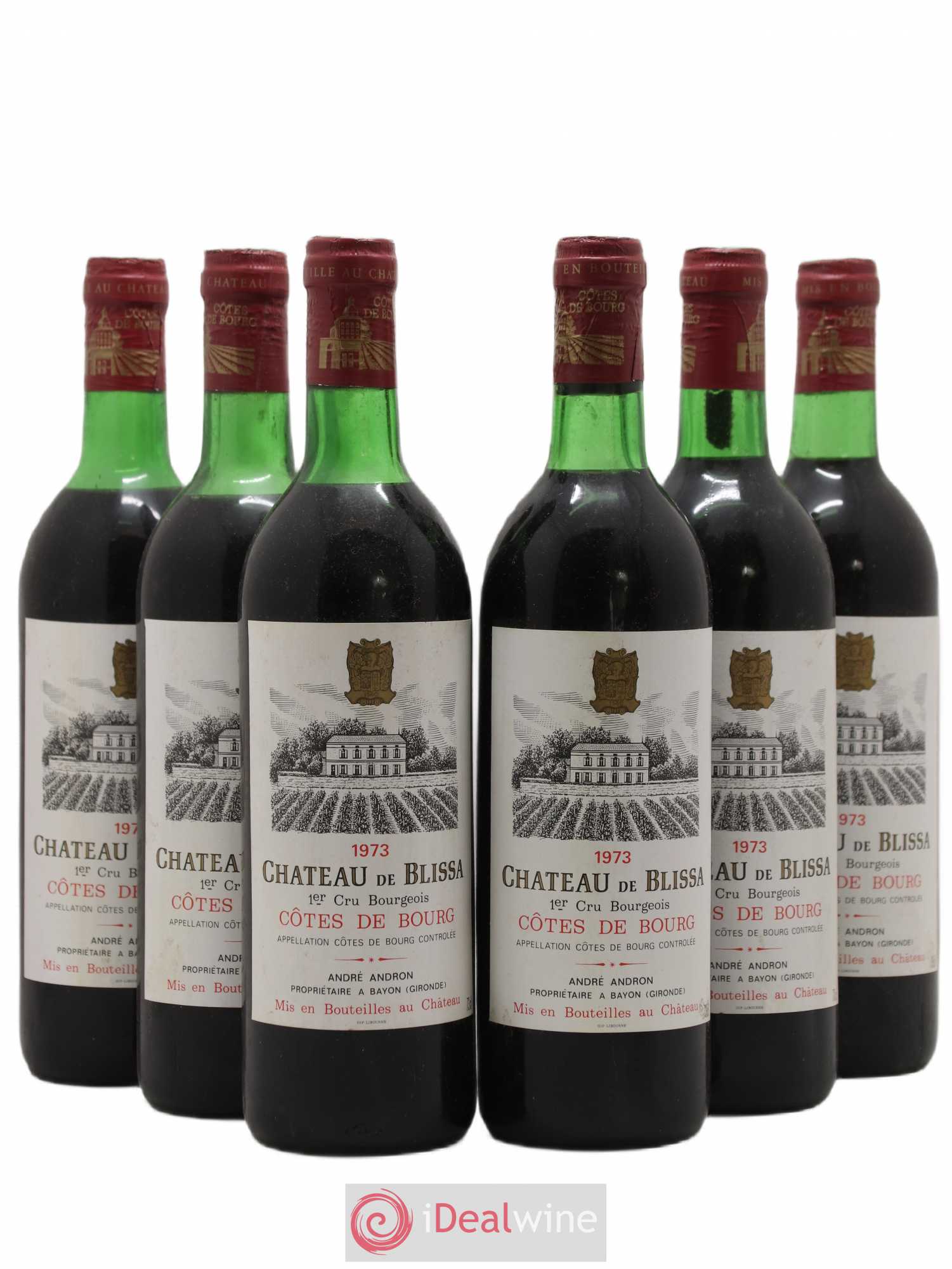 Côtes de Bourg Château de Blissa (sans prix de réserve) 1973 - Posten von 6 Flaschen - 0