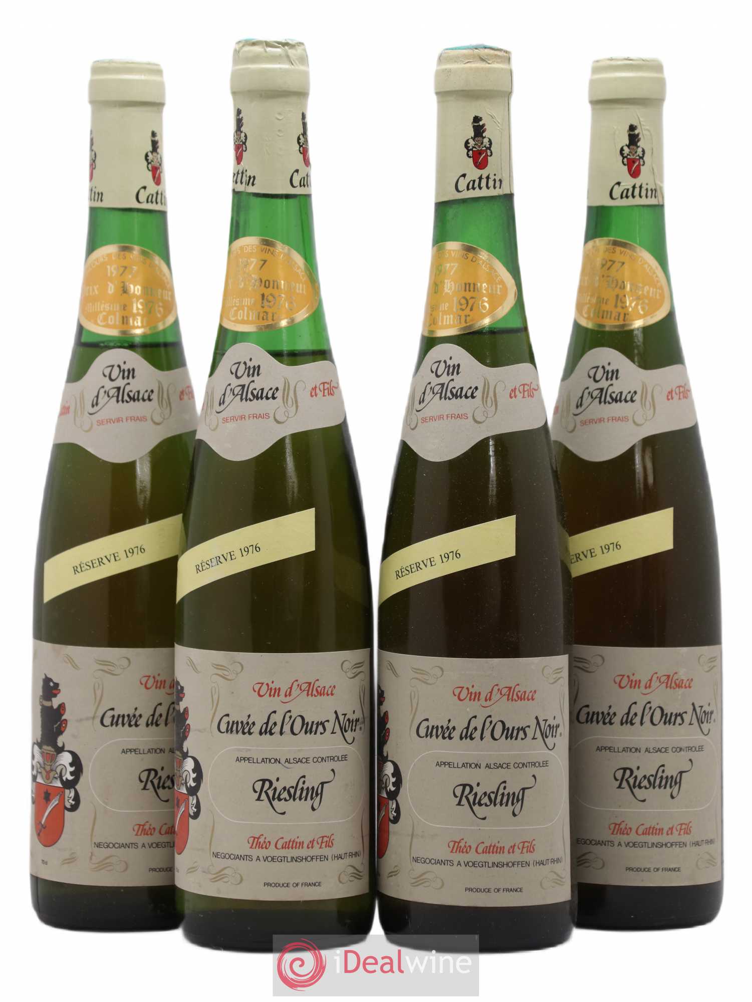 Riesling Cuvée de l'Ours Theo Catin 70cl 1976 - Lotto di 4 bottiglie - 0