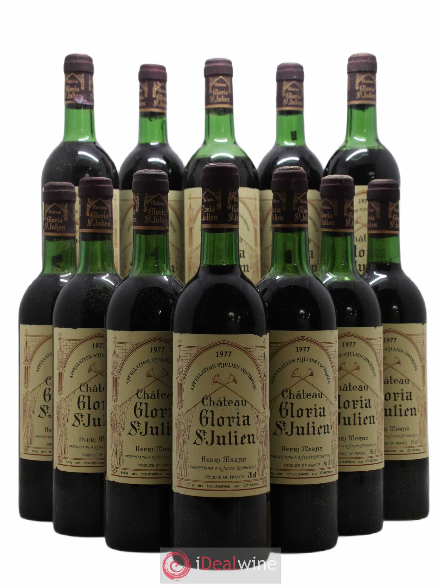 Château Gloria 1977 - Lot de 12 bouteilles - 0