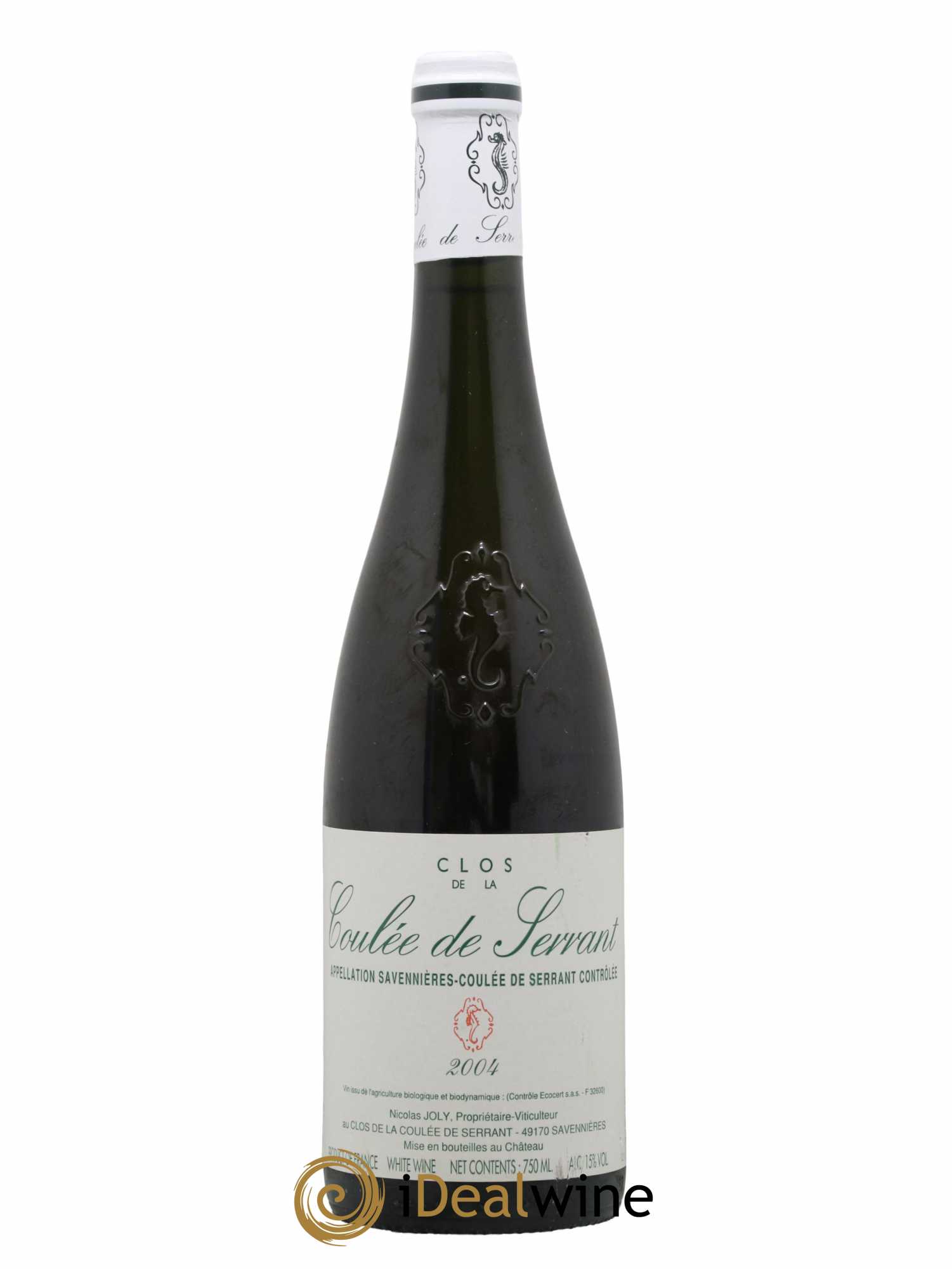 Savennières Clos de la Coulée de Serrant Vignobles de la Coulée de Serrant - Nicolas Joly 2004 - Lot de 1 bouteille - 0