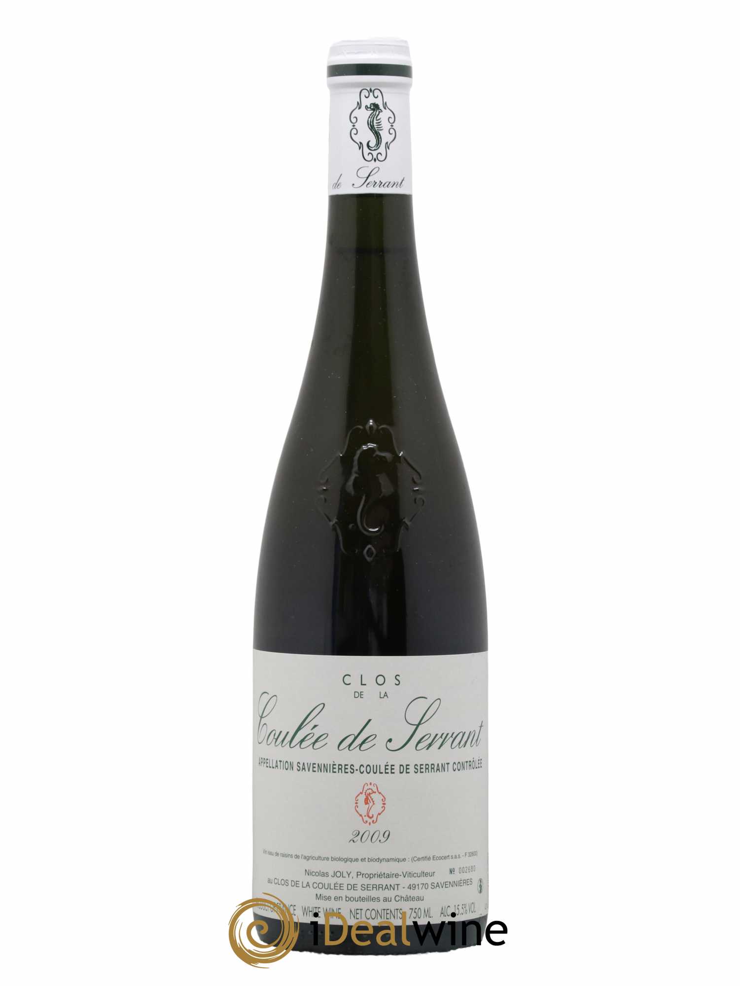 Savennières Clos de la Coulée de Serrant Vignobles de la Coulée de Serrant - Nicolas Joly 2009 - Lot de 1 bouteille - 0