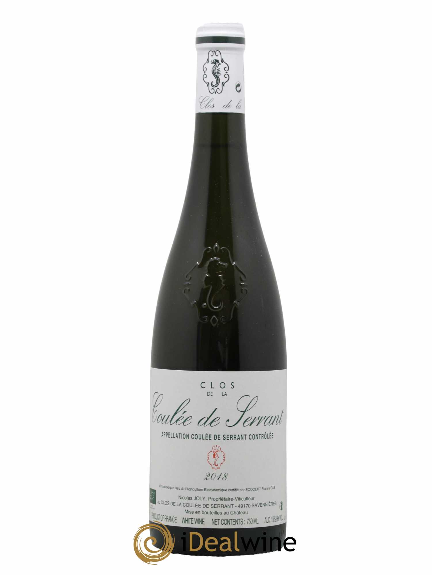Savennières Clos de la Coulée de Serrant Vignobles de la Coulée de Serrant - Nicolas Joly 2018 - Lot de 1 bouteille - 0