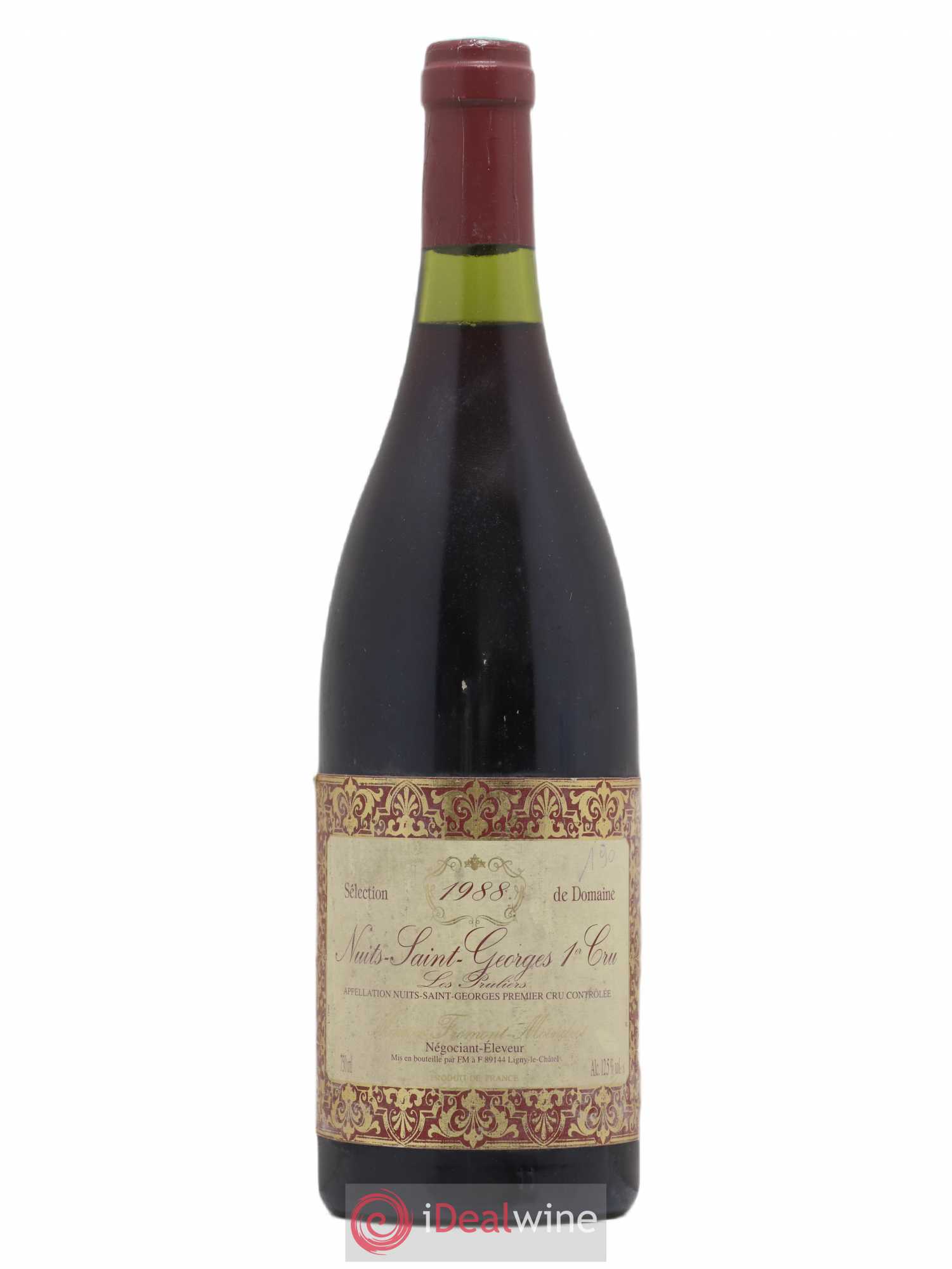 Nuits-Saint-Georges 1er Cru Les Pruliers Fromont Moindrot 1988 - Posten von 1 Flasche - 0