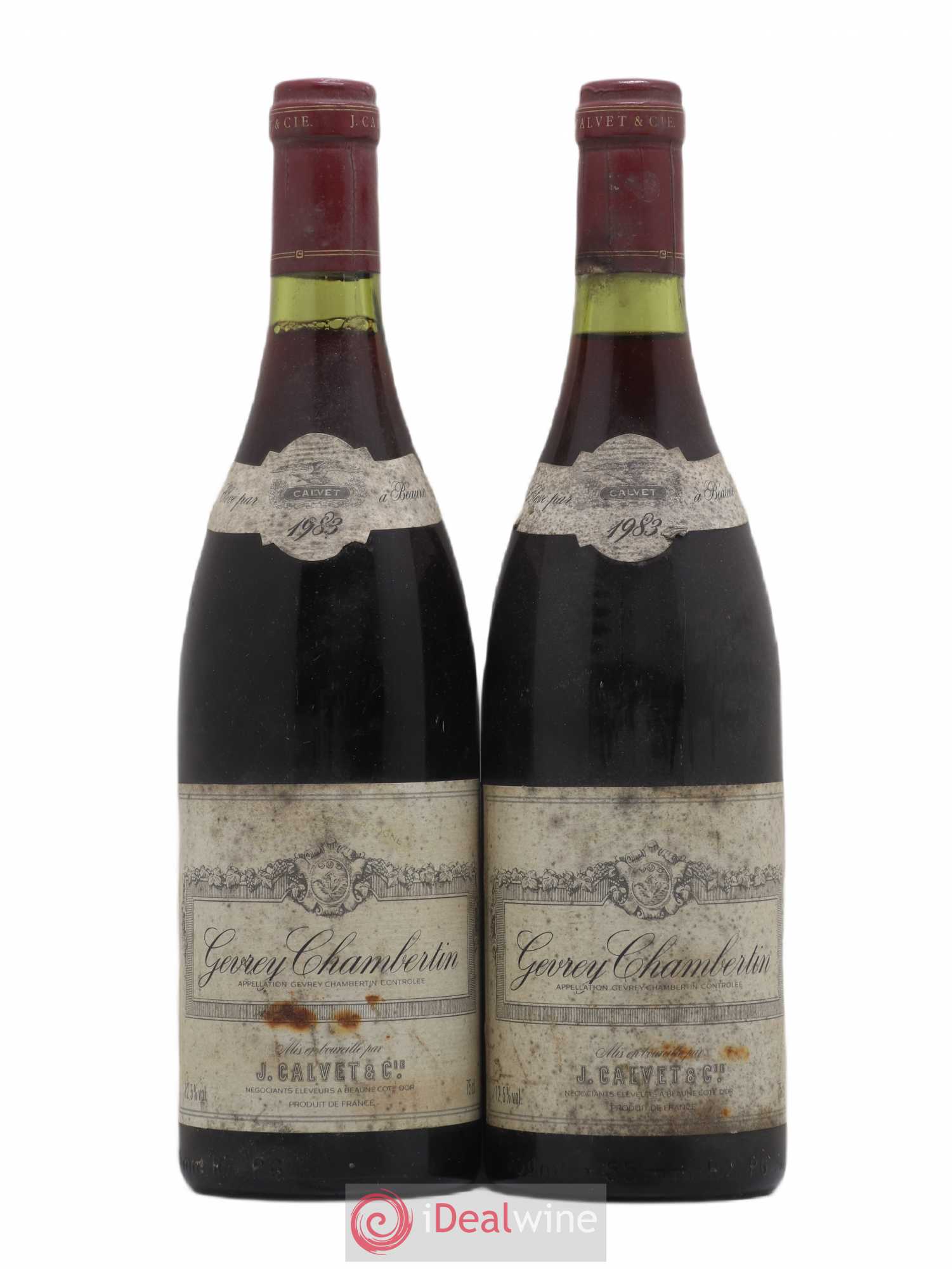 Gevrey-Chambertin Calvet 1983 - Lot de 2 bouteilles - 0
