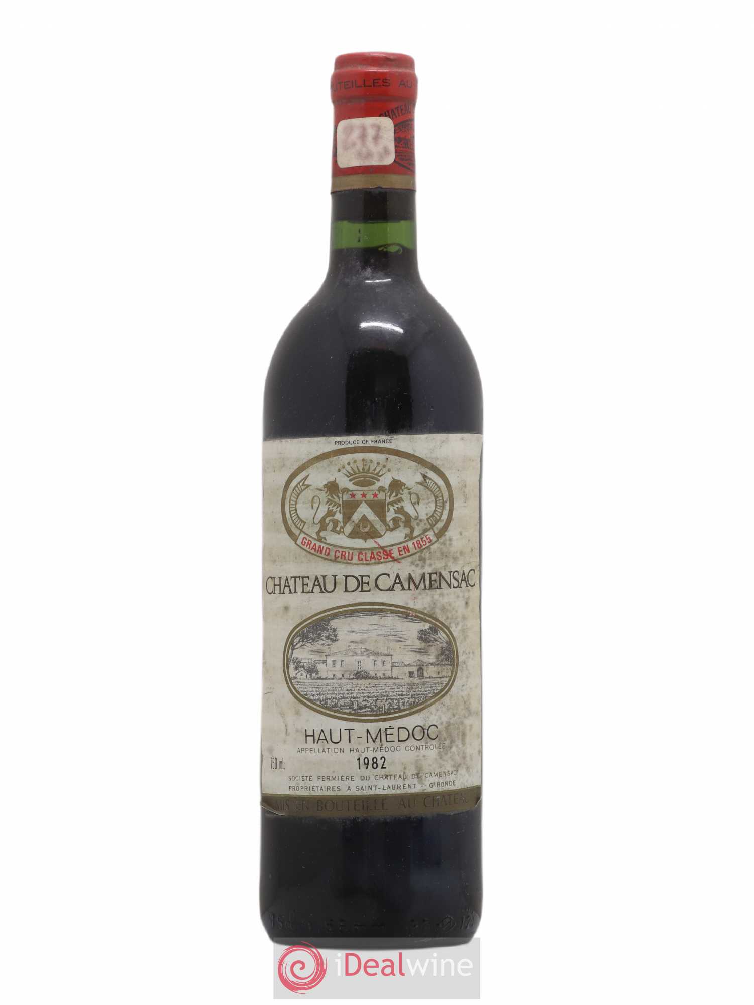 Château Camensac 5ème Grand Cru Classé 1982 - Lot de 1 bouteille - 0