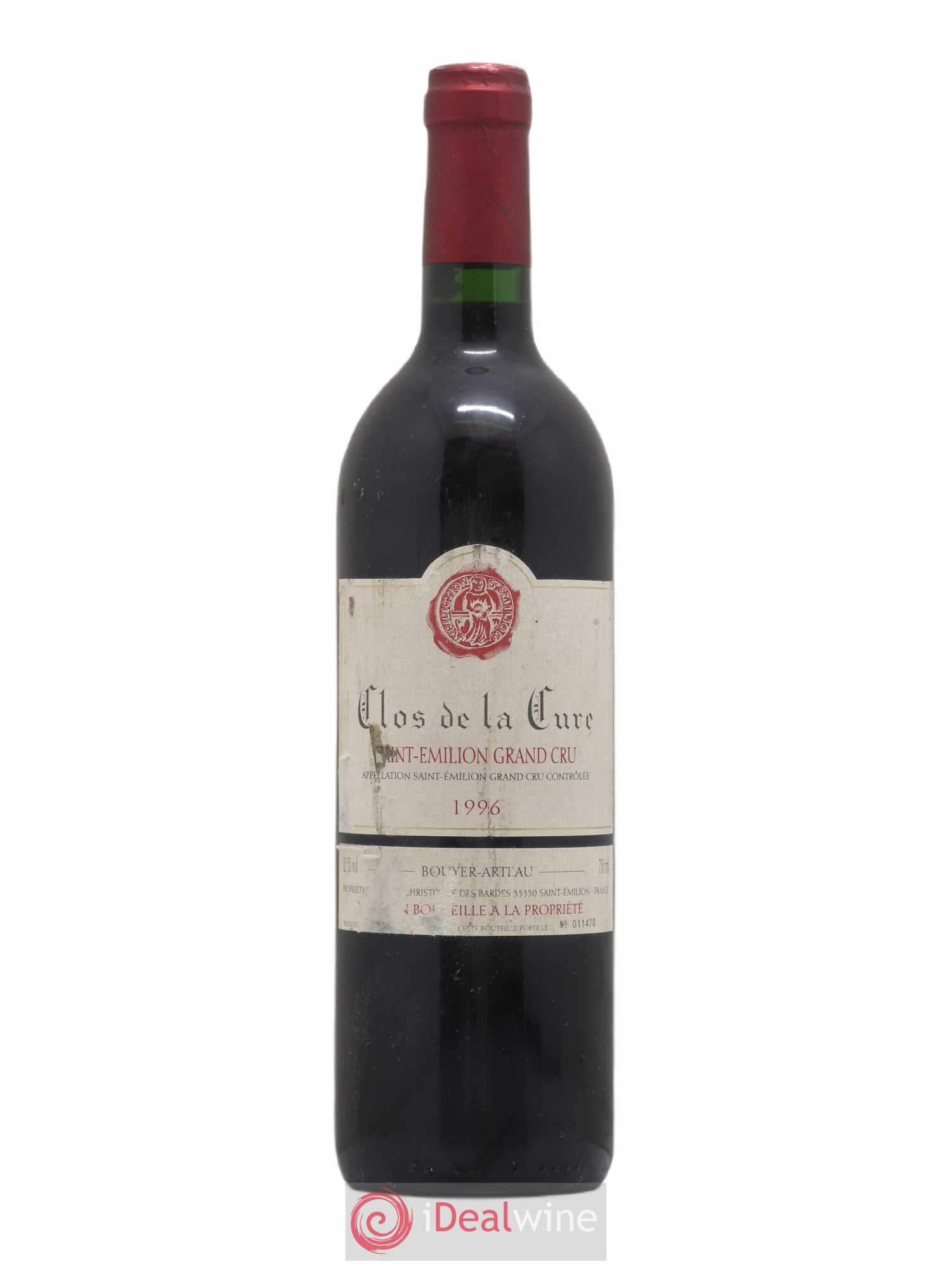 Saint-Émilion Grand Cru Clos de La Cure 1996 - Posten von 1 Flasche - 0