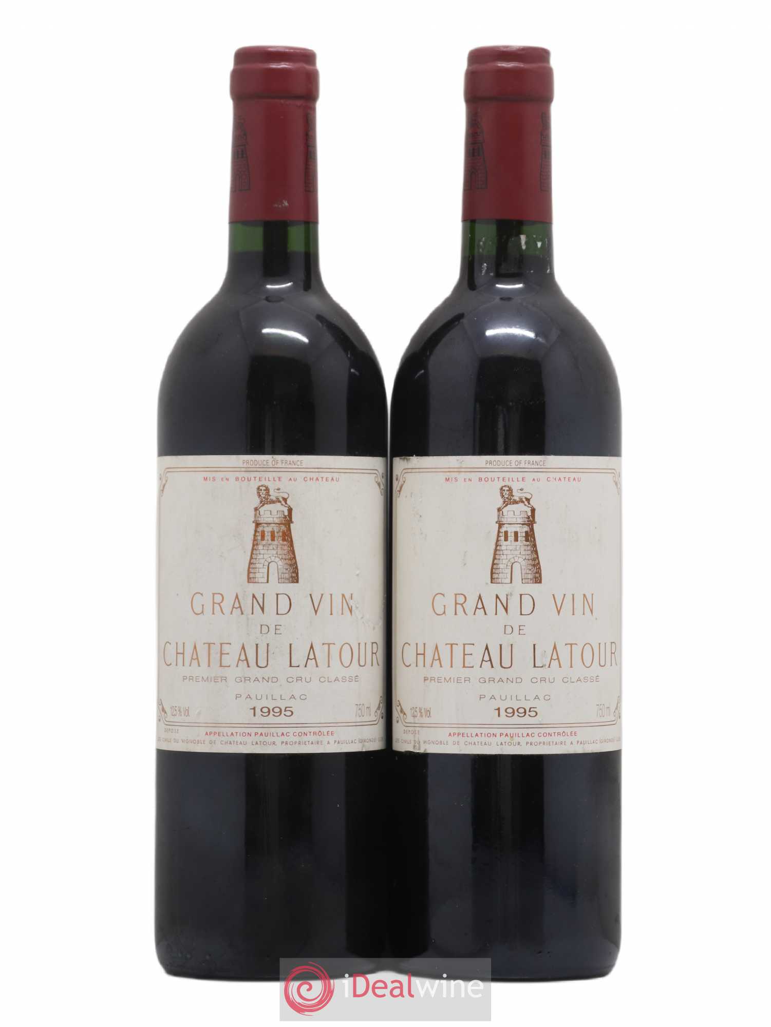Château Latour 1er Grand Cru Classé 1995 - Lot de 2 bouteilles - 0