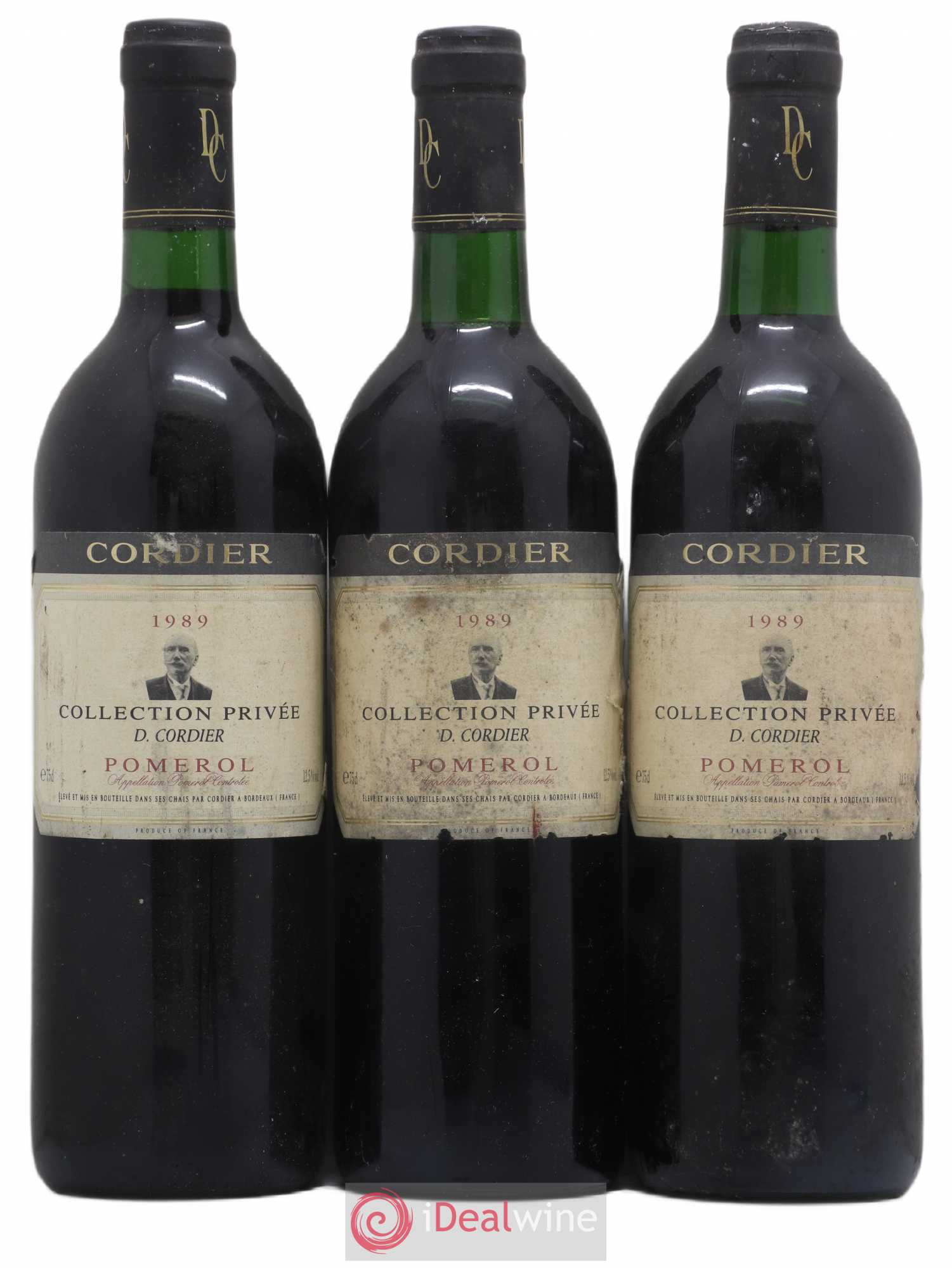 Pomerol Collection Privée Cordier (sans prix de réserve) 1989 - Posten von 3 Flaschen - 0