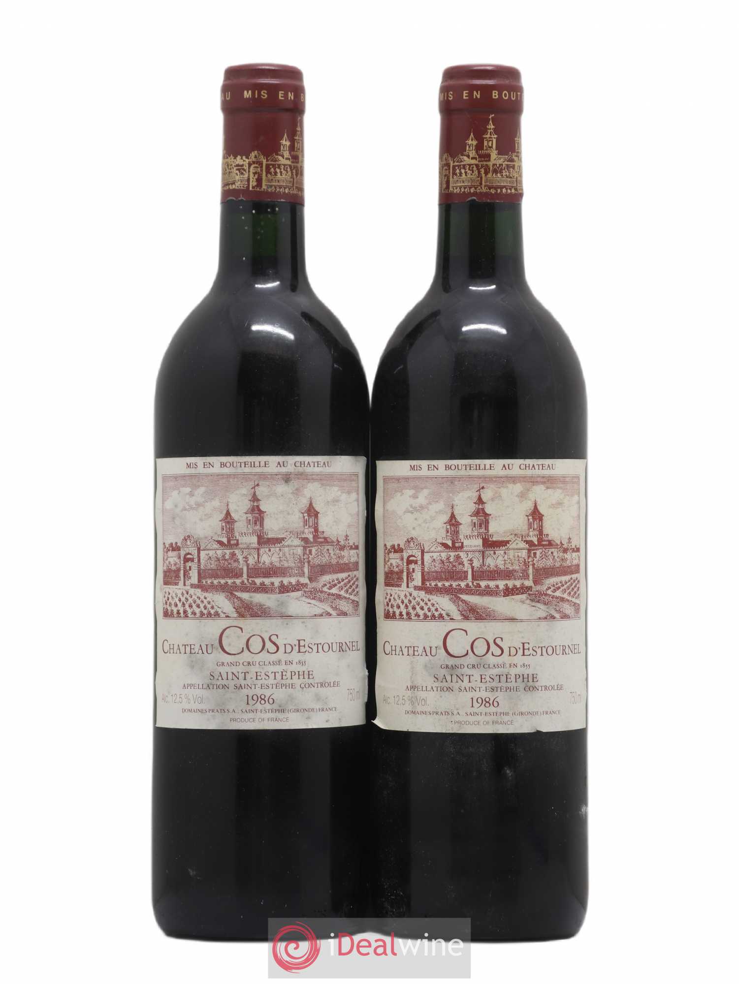 Cos d'Estournel 2ème Grand Cru Classé 1986 - Lot de 2 bouteilles - 0