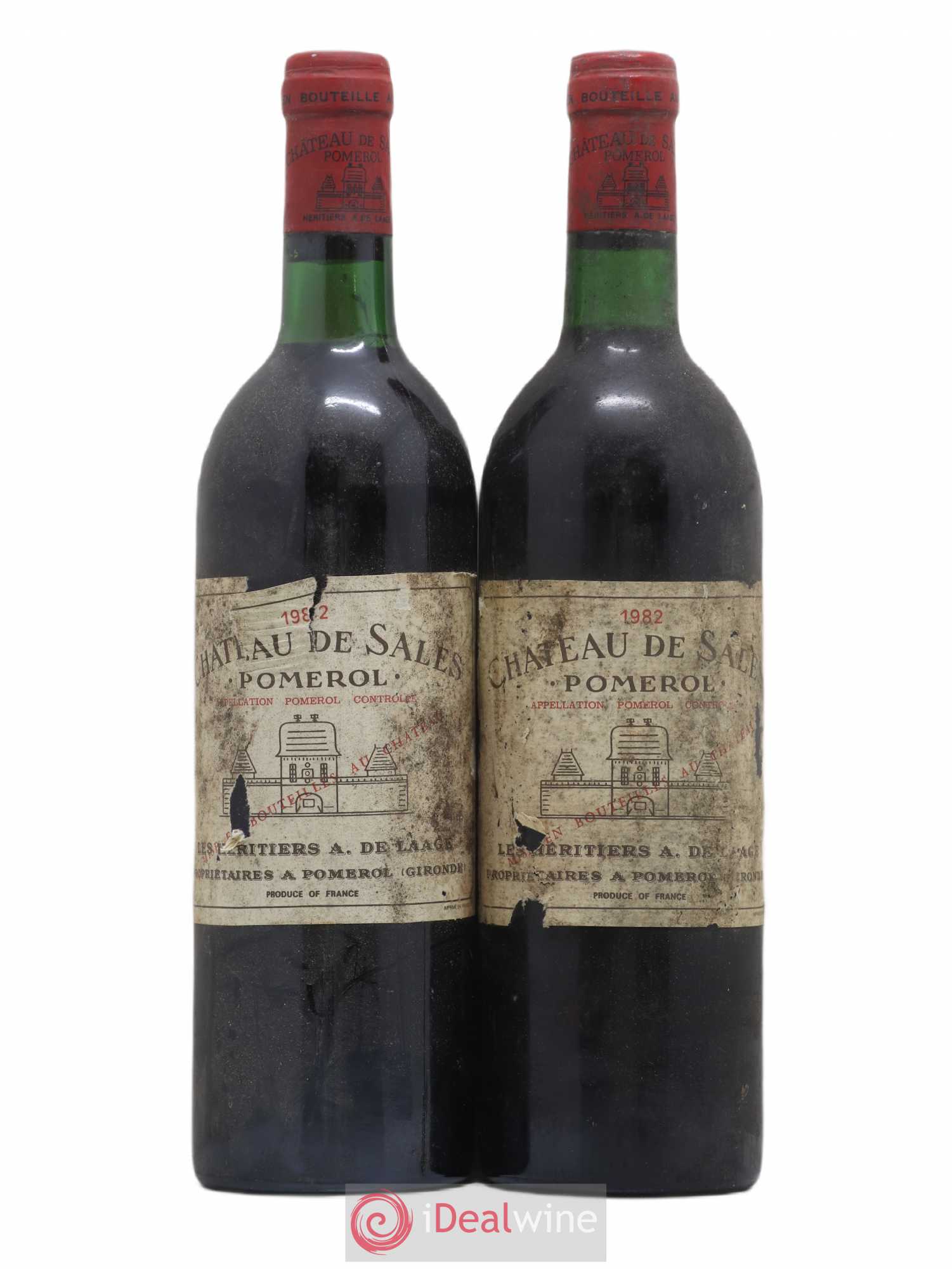 Château de Sales 1982 - Lot de 2 bouteilles - 0
