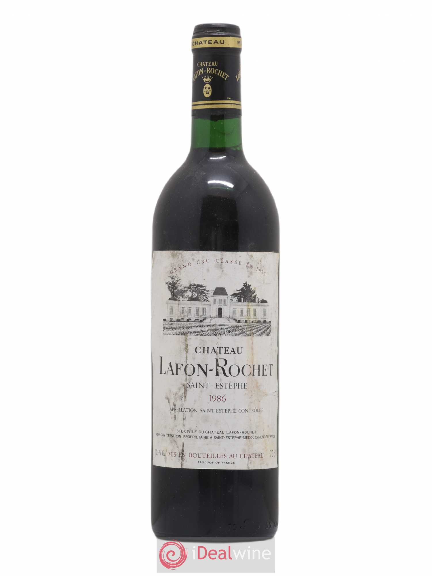 Château Lafon Rochet 4ème Grand Cru Classé 1986 - Lot de 1 bouteille - 0