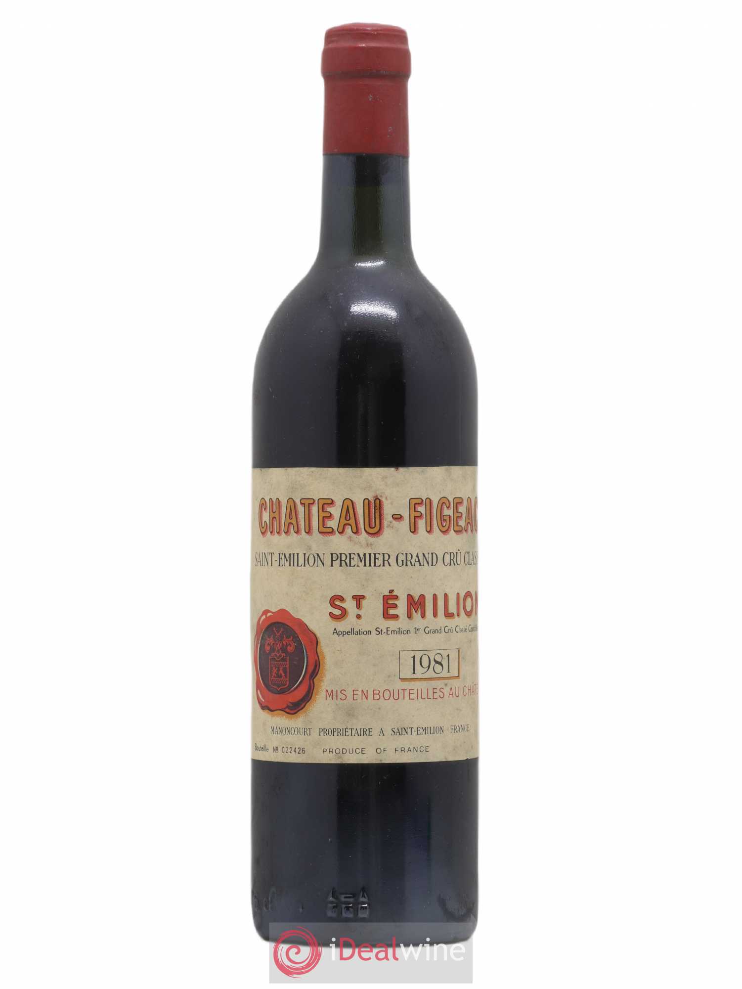 Château Figeac 1er Grand Cru Classé A 1981 - Lot de 1 bouteille - 0