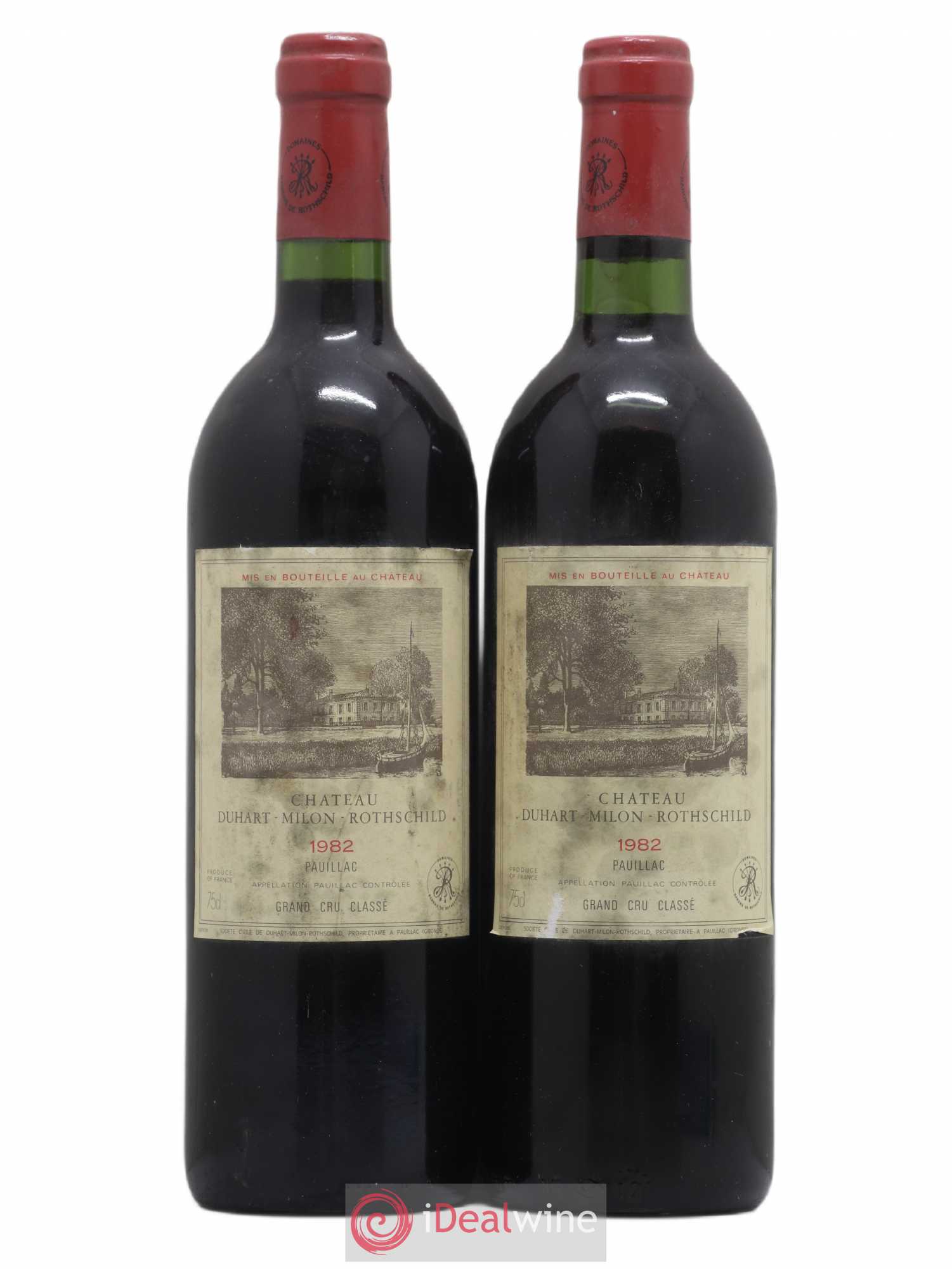 Château Duhart-Milon 4ème Grand Cru Classé 1982 - Lot de 2 bouteilles - 0