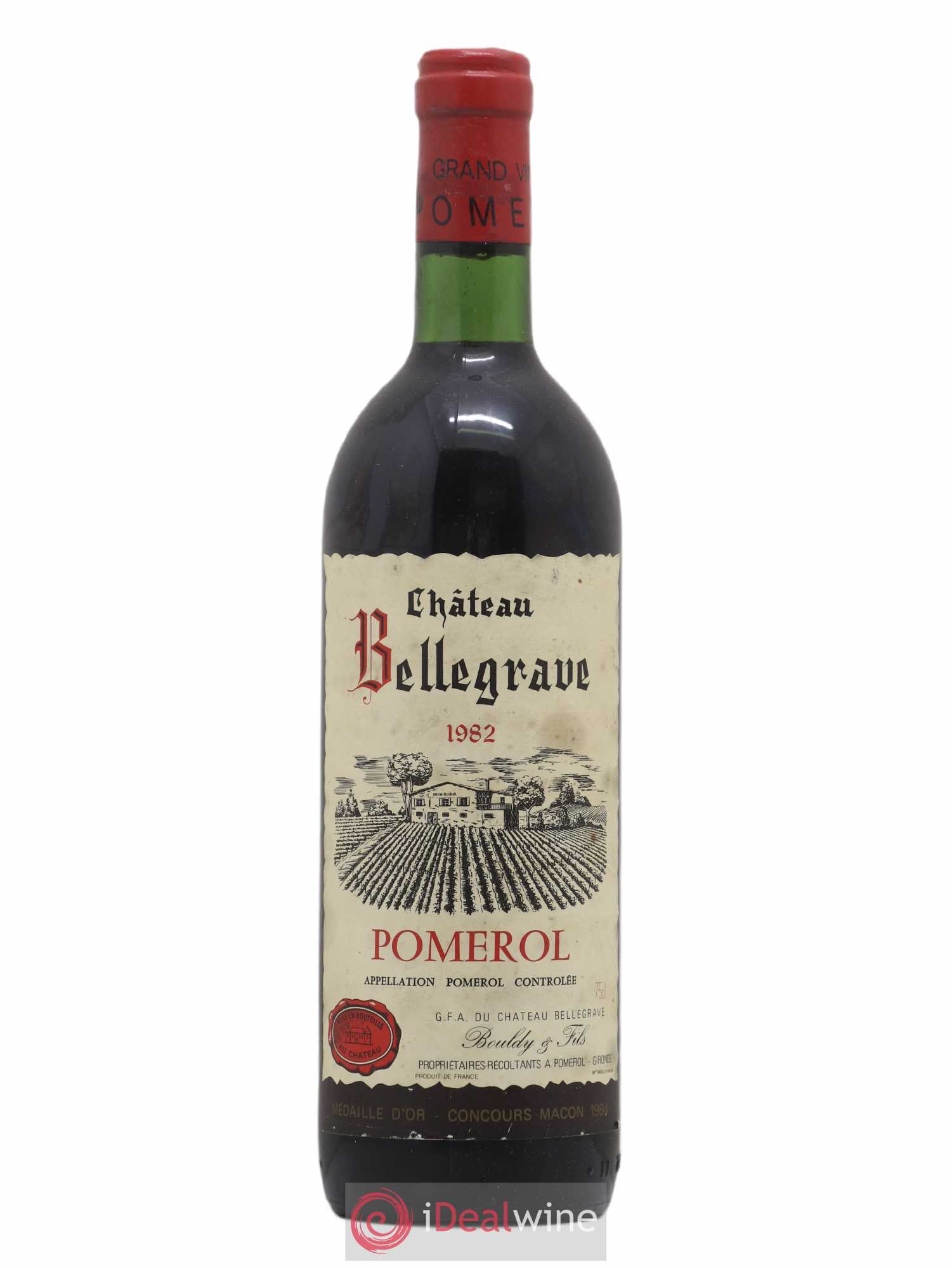 Château Bellegrave 1982 - Lot de 1 bouteille - 0