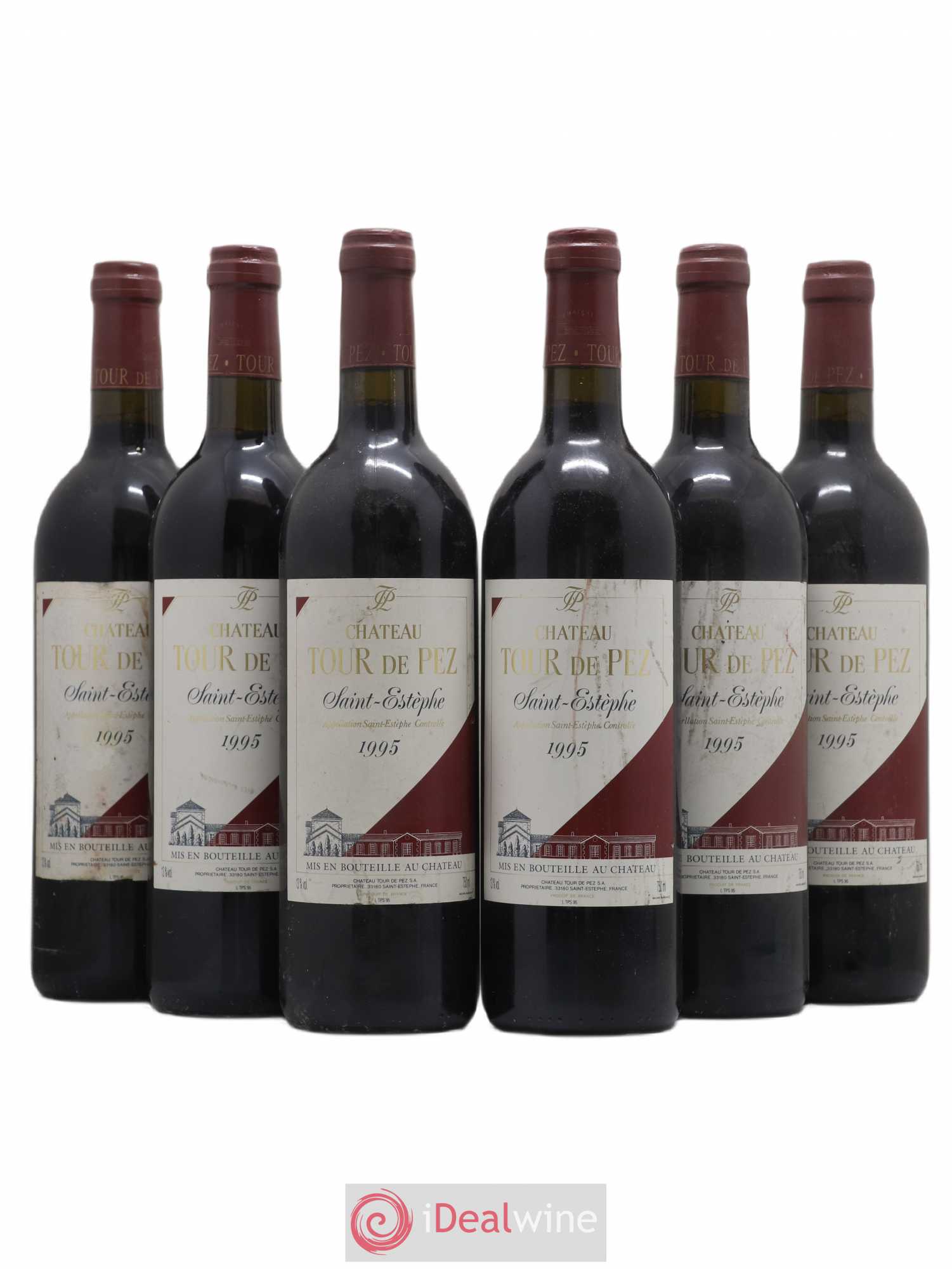 Château Tour de Pez Cru Bourgeois 1995 - Lot de 6 bouteilles - 0