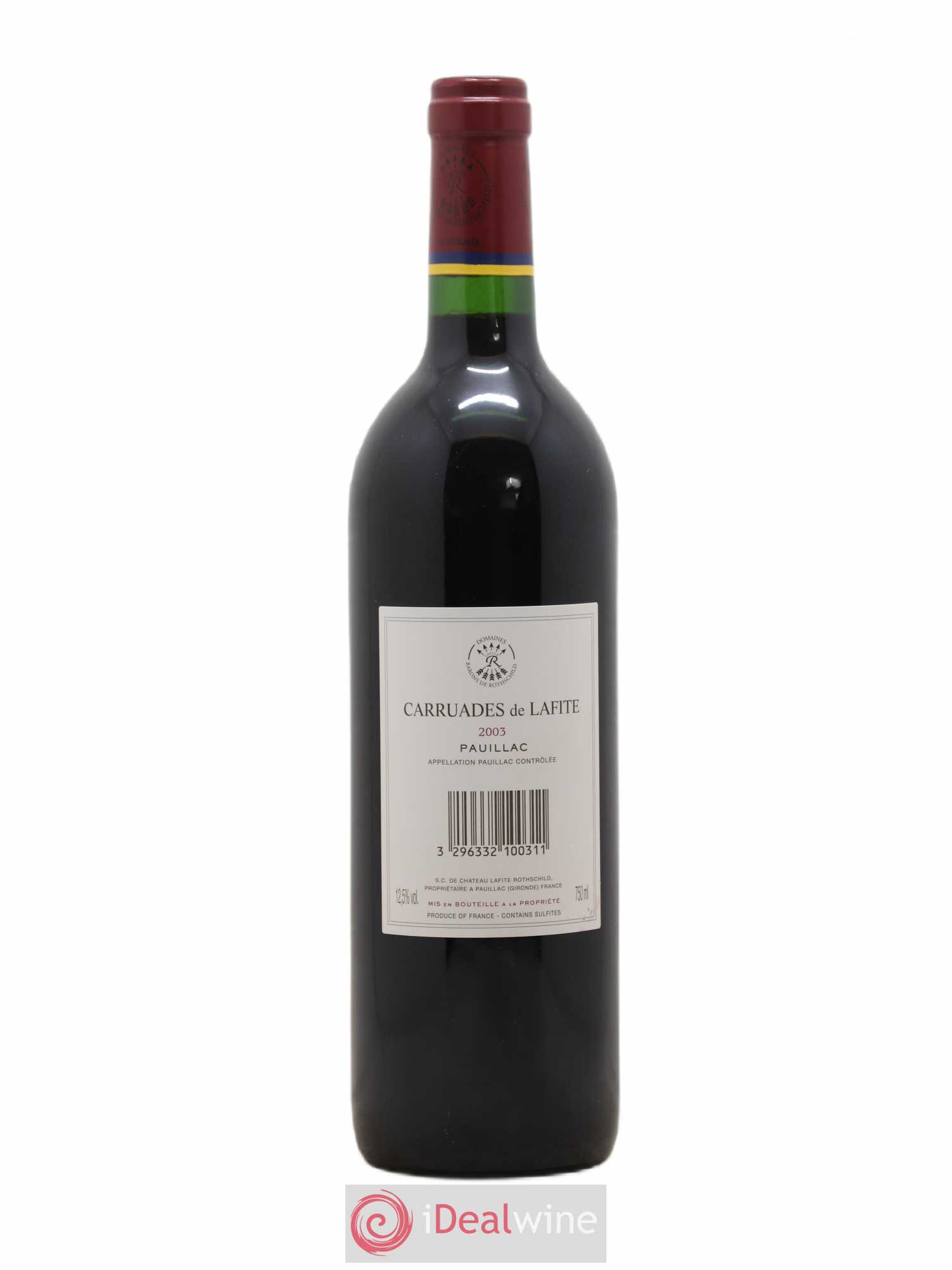 Carruades de Lafite Rothschild Second Vin 2003 - Lot de 1 bouteille - 1