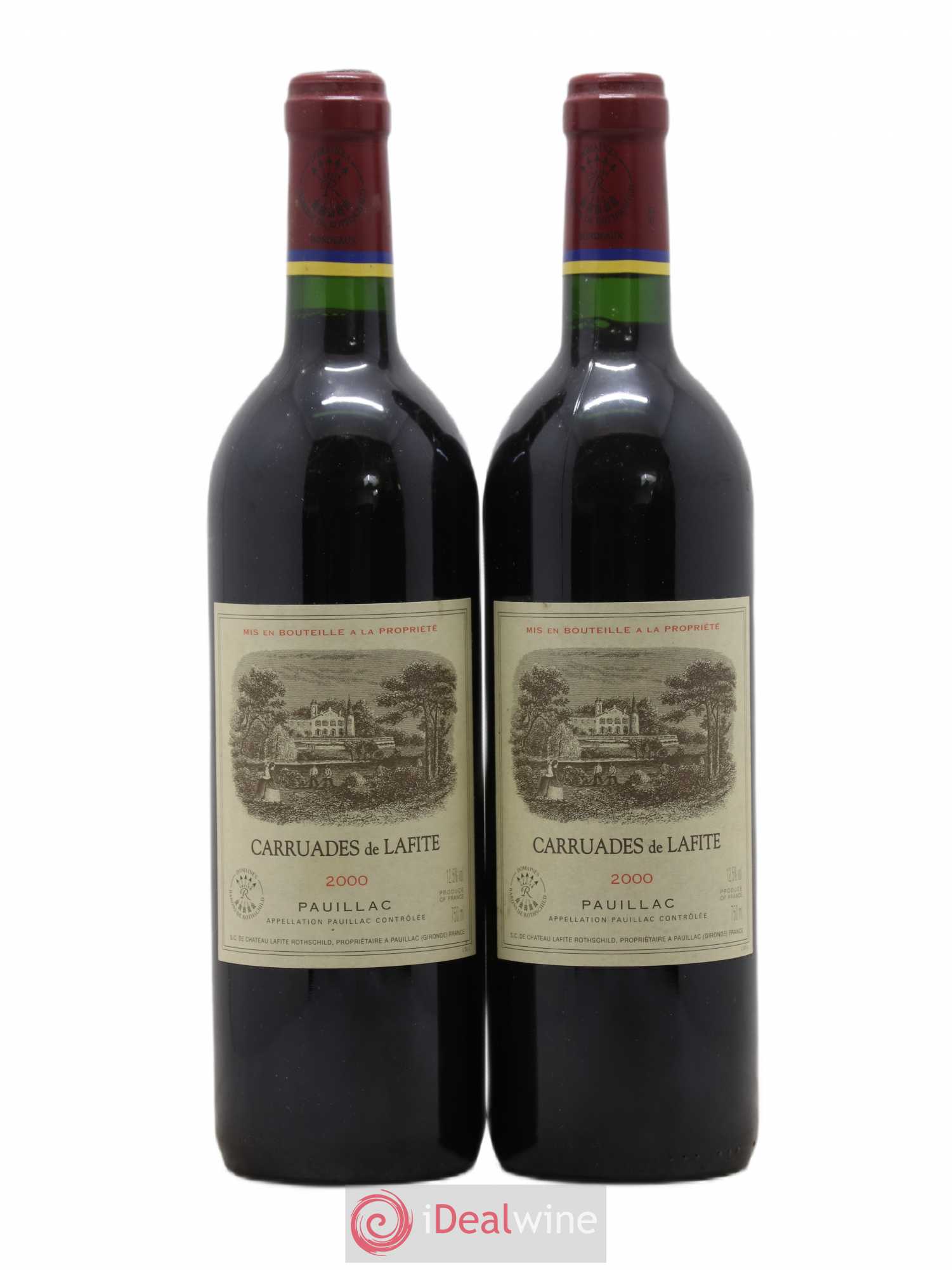 Carruades de Lafite Rothschild Second Vin 2000 - Lot de 2 bouteilles - 0