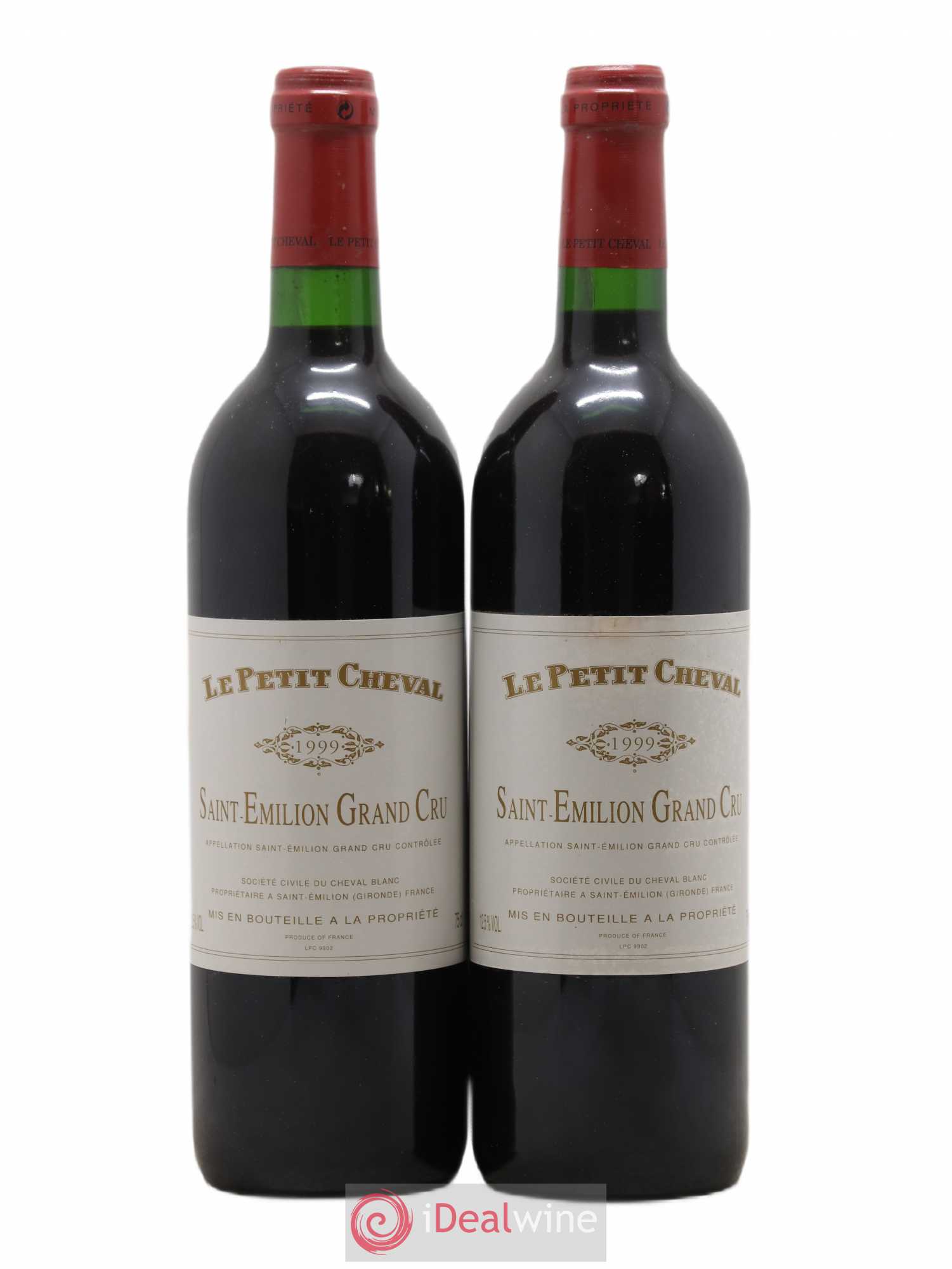 Le Petit Cheval Second Vin 1999 - Lot de 2 bouteilles - 0