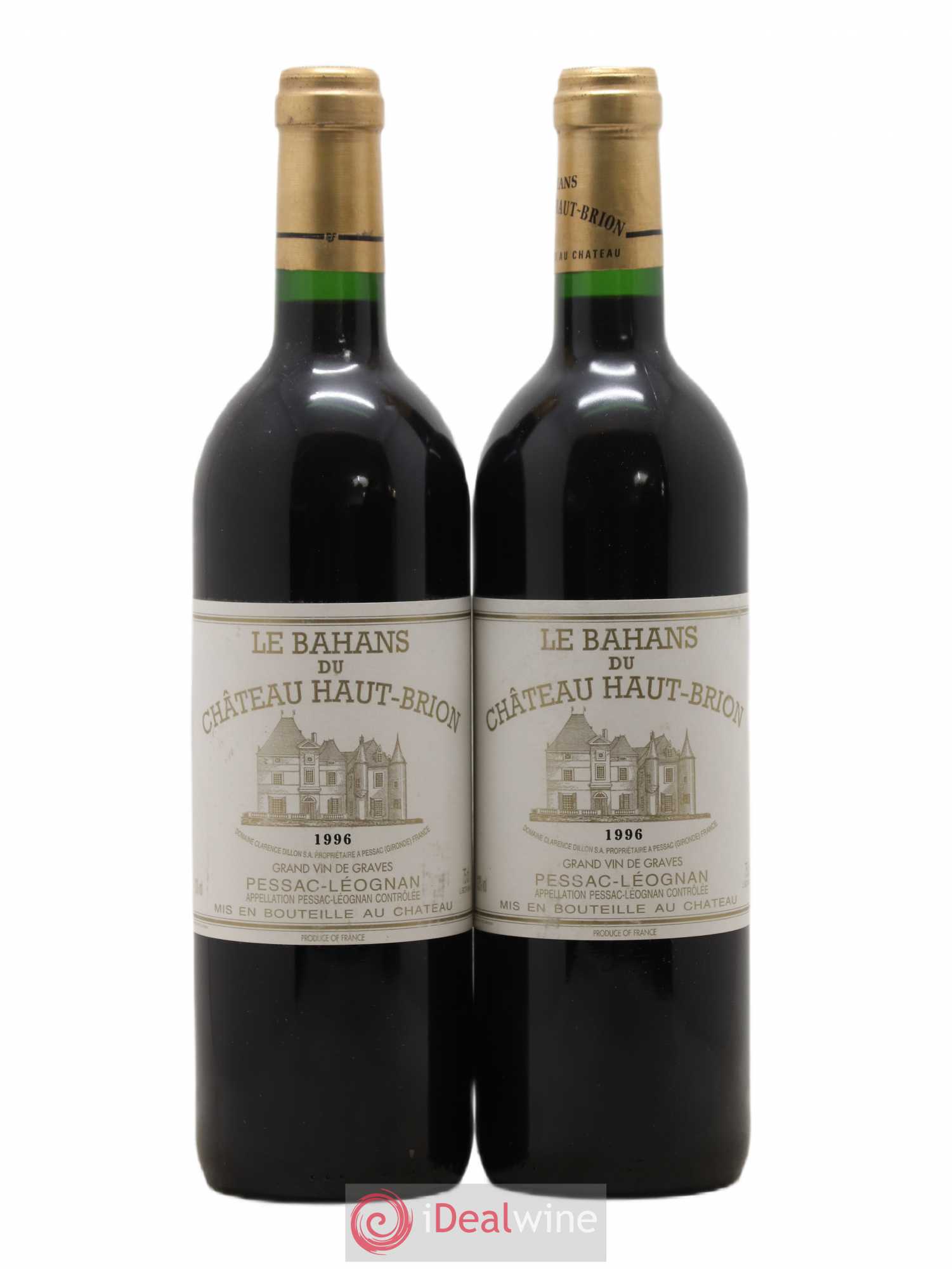 Clarence (Bahans) de Haut-Brion Second Vin 1996 - Lot de 2 bouteilles - 0