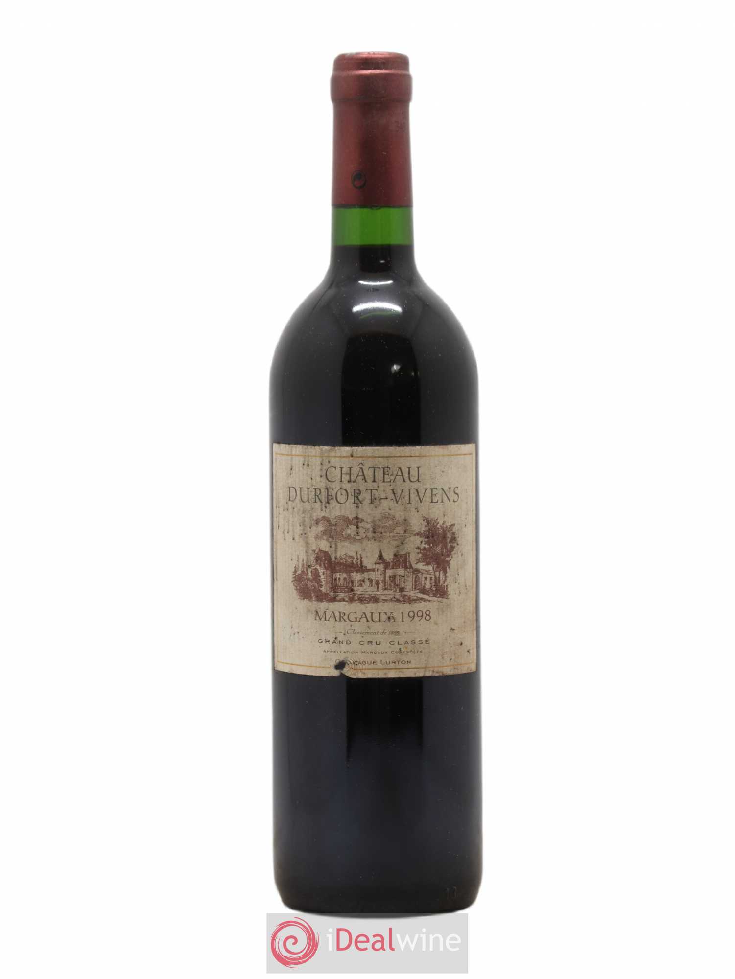 Château Durfort Vivens 2ème Grand Cru Classé 1998 - Lot de 1 bouteille - 0