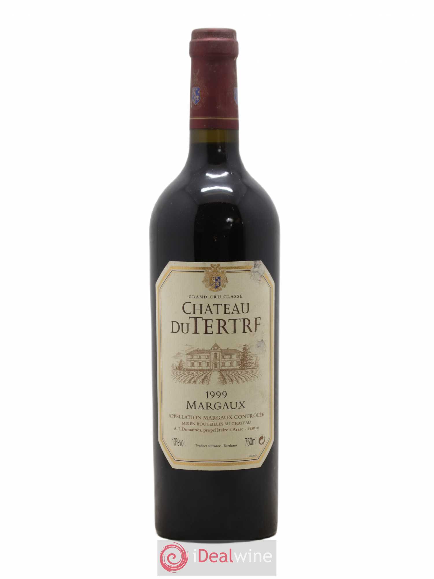 Château du Tertre 5ème Grand Cru Classé 1999 - Lot de 1 bouteille - 0
