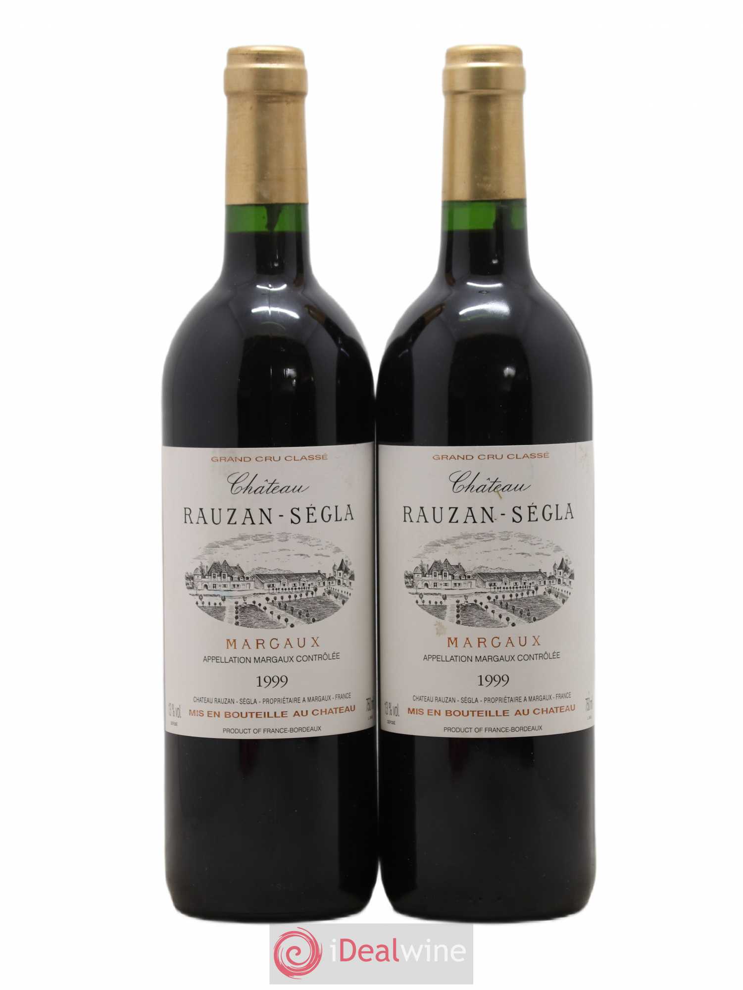 Château Rauzan Ségla Grand Cru Classé 1999 - Lot de 2 bouteilles - 0