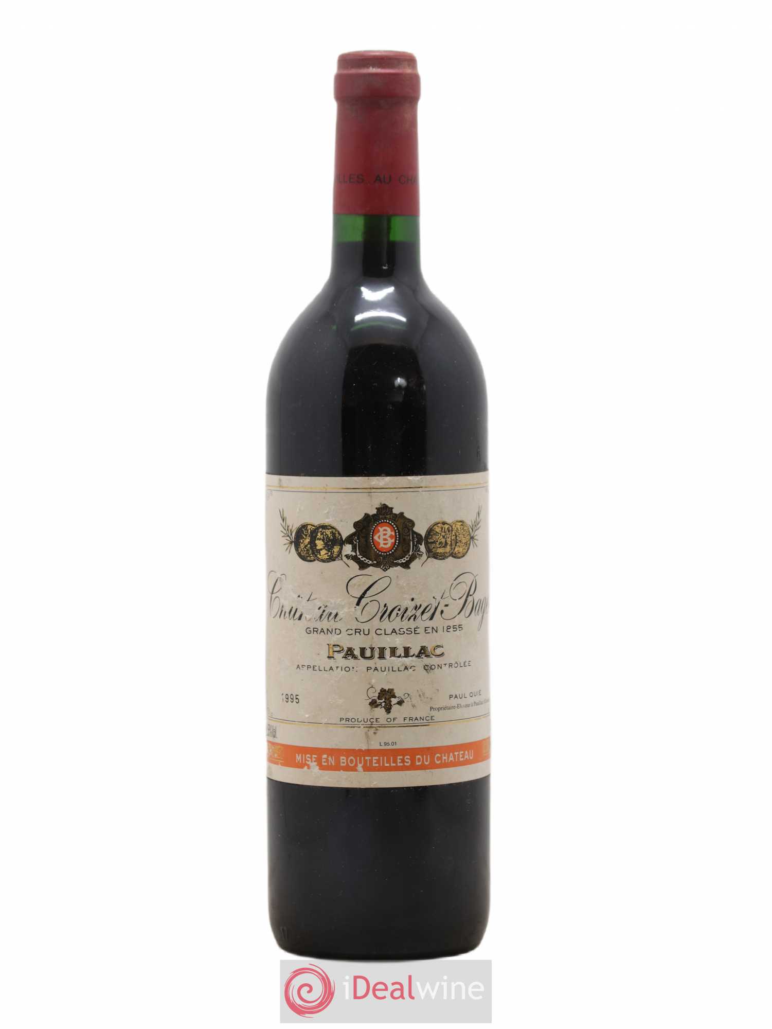 Château Croizet Bages 5ème Grand Cru Classé 1995 - Lot de 1 bouteille - 0