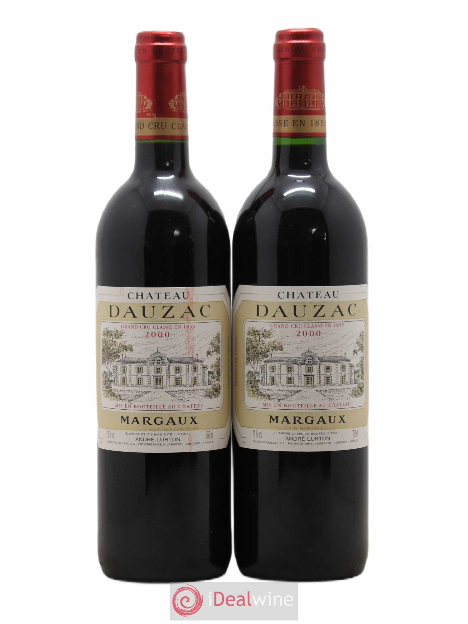 Château Dauzac 5ème Grand Cru Classé 2000 - Lot de 2 bouteilles - 0