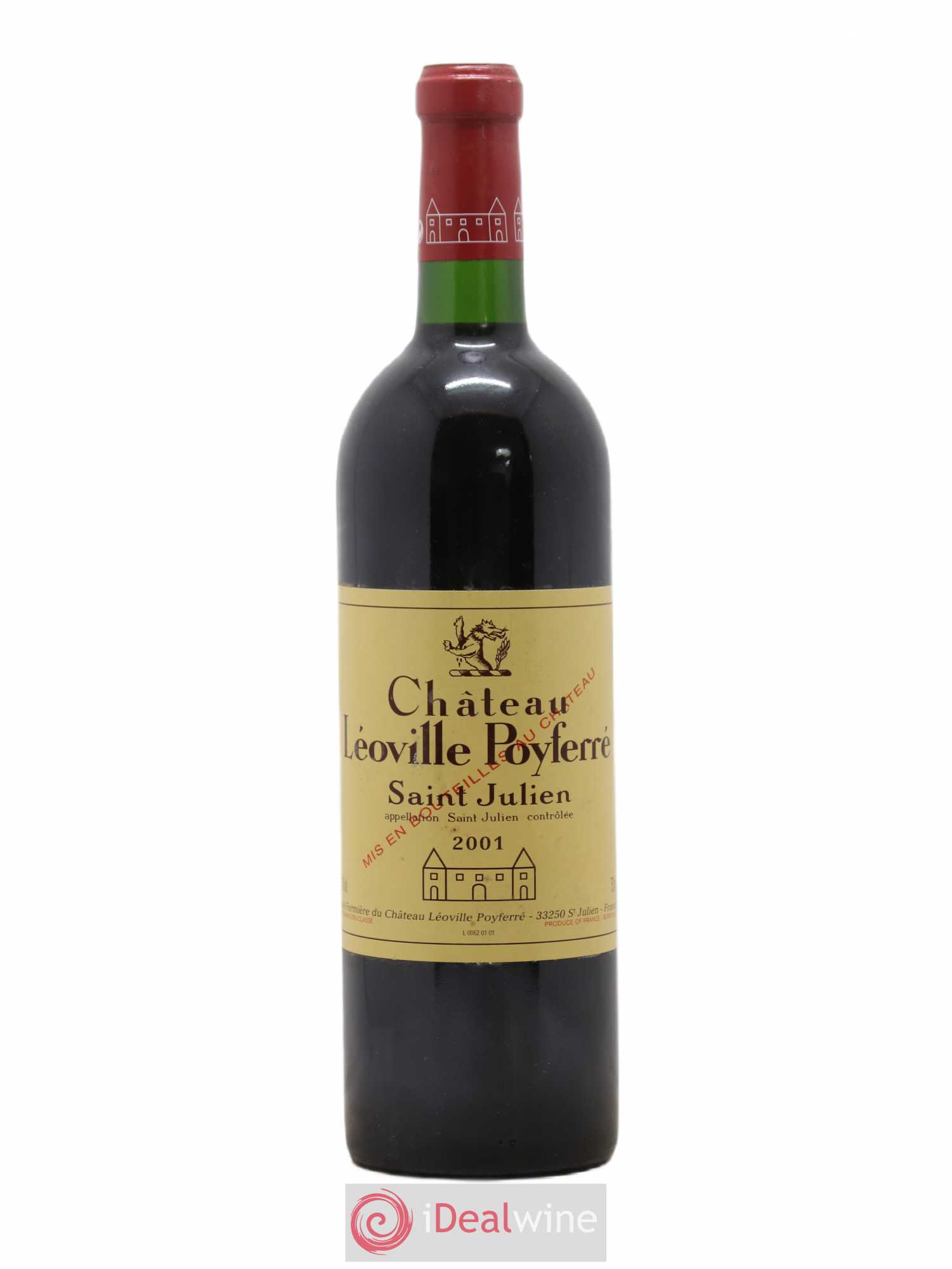 Château Léoville Poyferré 2ème Grand Cru Classé 2001 - Lot de 1 bouteille - 0