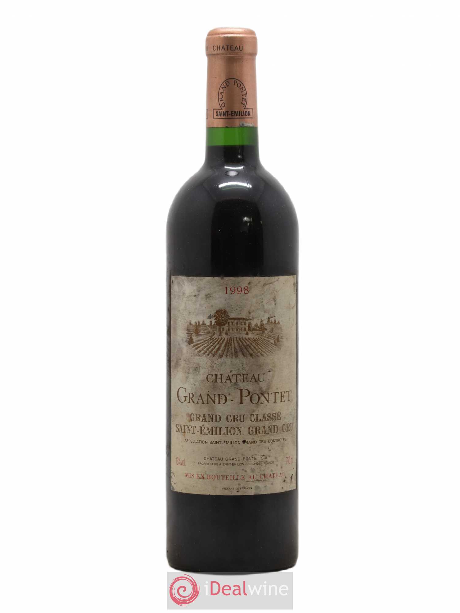 Château Grand Pontet Grand Cru Classé 1998 - Lot de 1 bouteille - 0