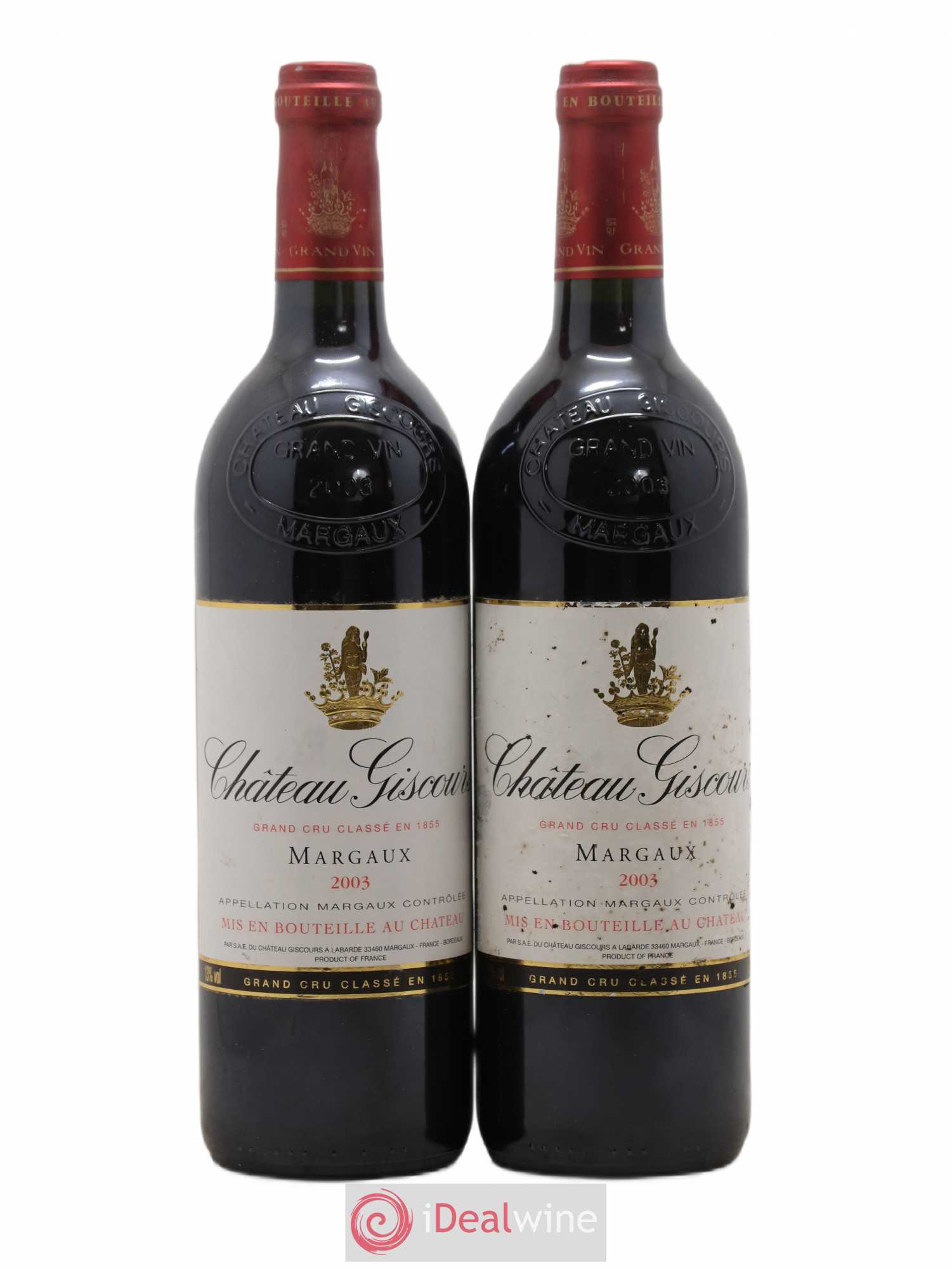 Château Giscours 3ème Grand Cru Classé 2003 - Lot de 2 bouteilles - 0