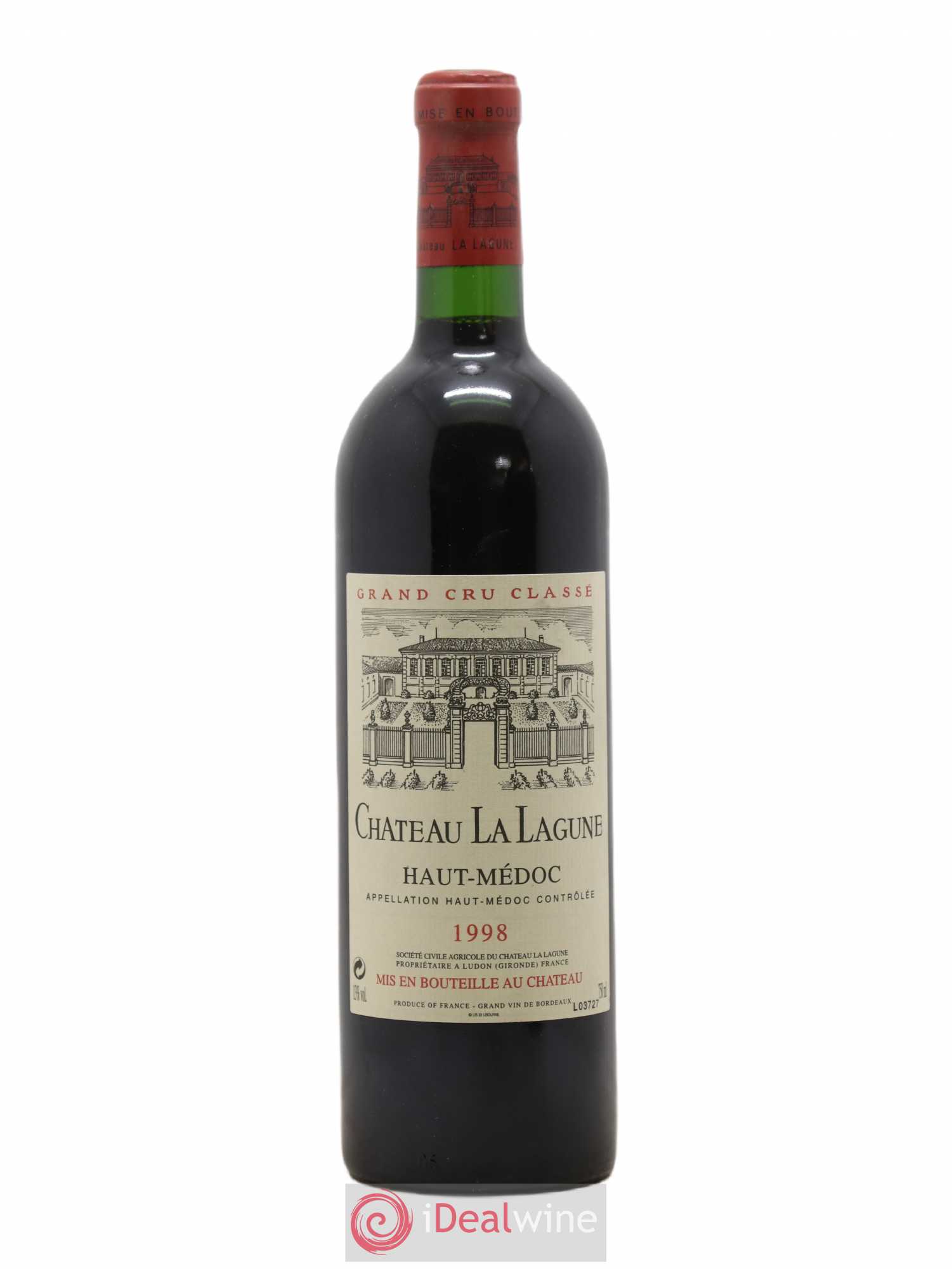 Château la Lagune 3ème Grand Cru Classé 1998 - Lot de 1 bouteille - 0