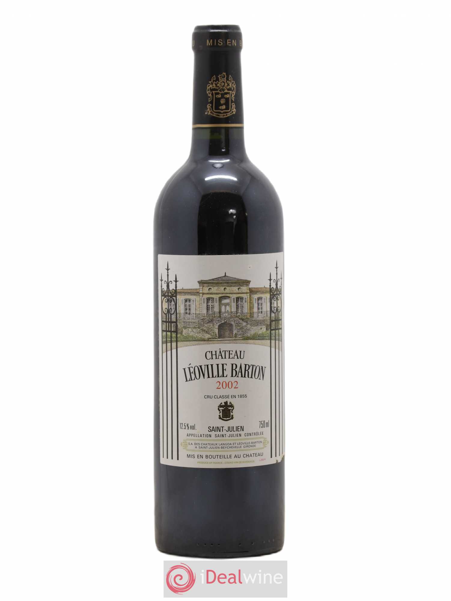 Château Léoville Barton 2ème Grand Cru Classé 2002 - Lot de 1 bouteille - 0