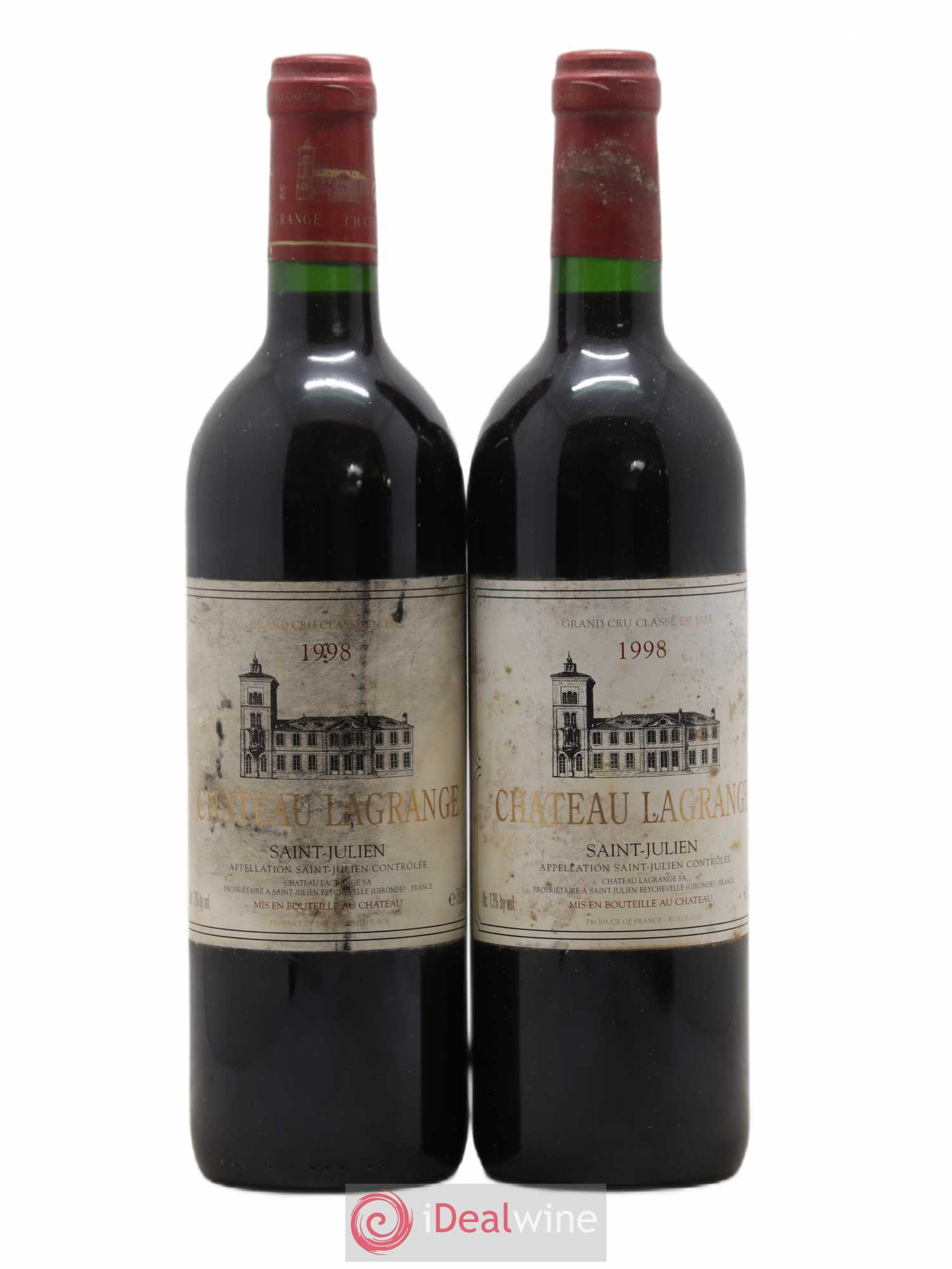 Château Lagrange 3ème Grand Cru Classé 1998 - Lot de 2 bouteilles - 0
