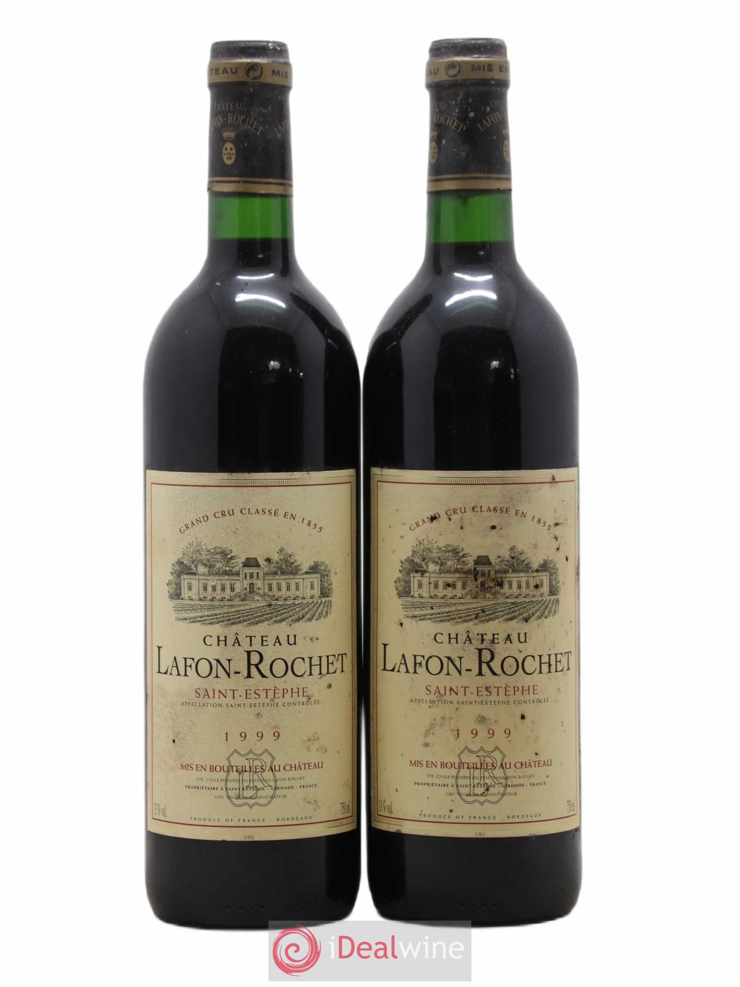 Château Lafon Rochet 4ème Grand Cru Classé 1999 - Lot de 2 bouteilles - 0