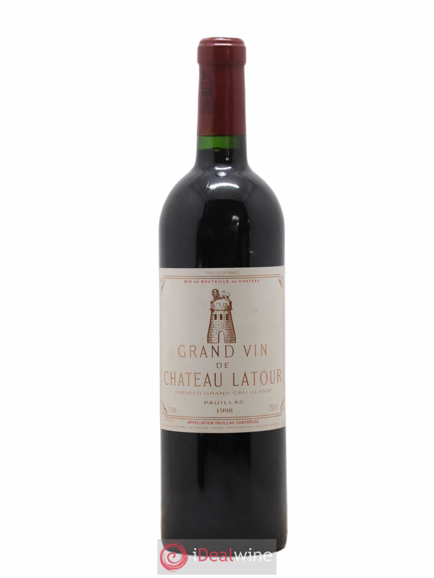Château Latour 1er Grand Cru Classé 1998 - Lot de 1 bouteille - 0